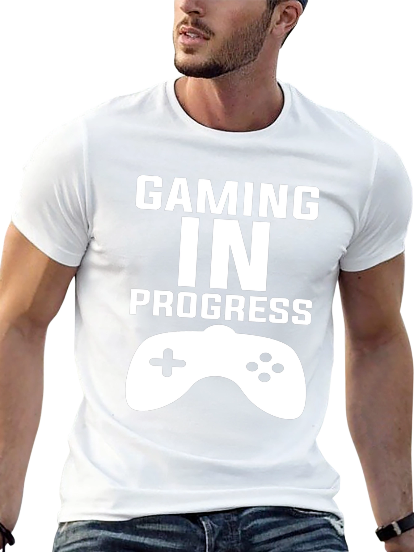 Gaming In Progress Black T-Shirt - Gamer Gift