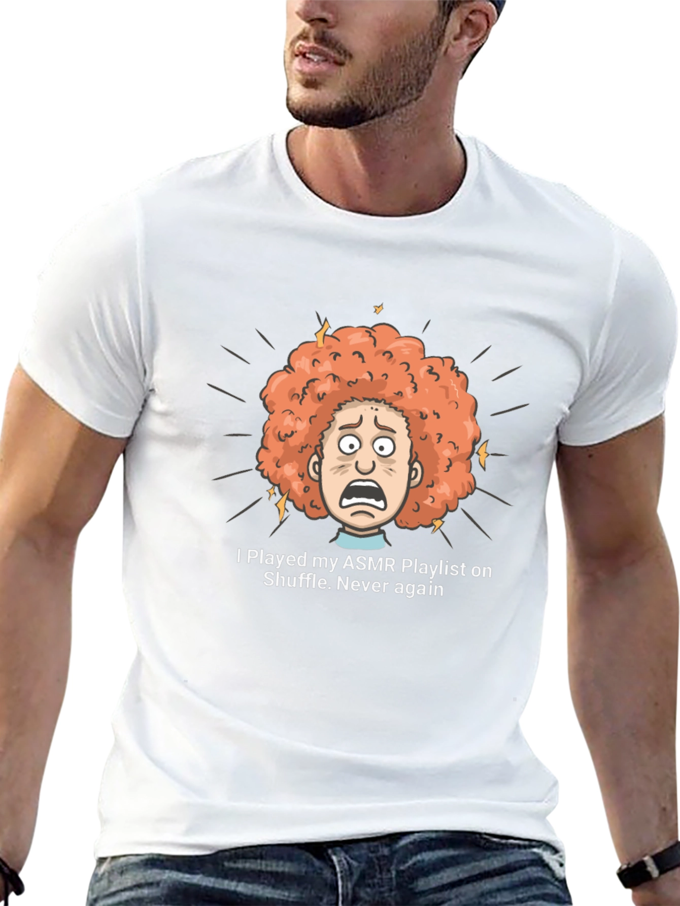 ASMR Playlist Shuffle T-Shirt - Never Again!
