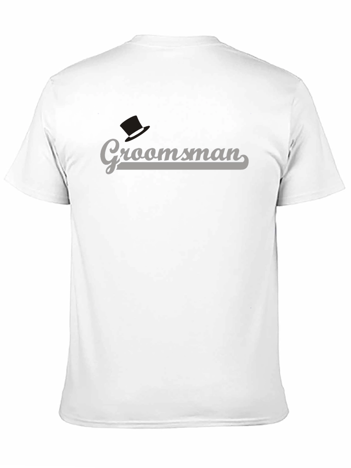 Groomsman Crew Neck T-Shirt - Black