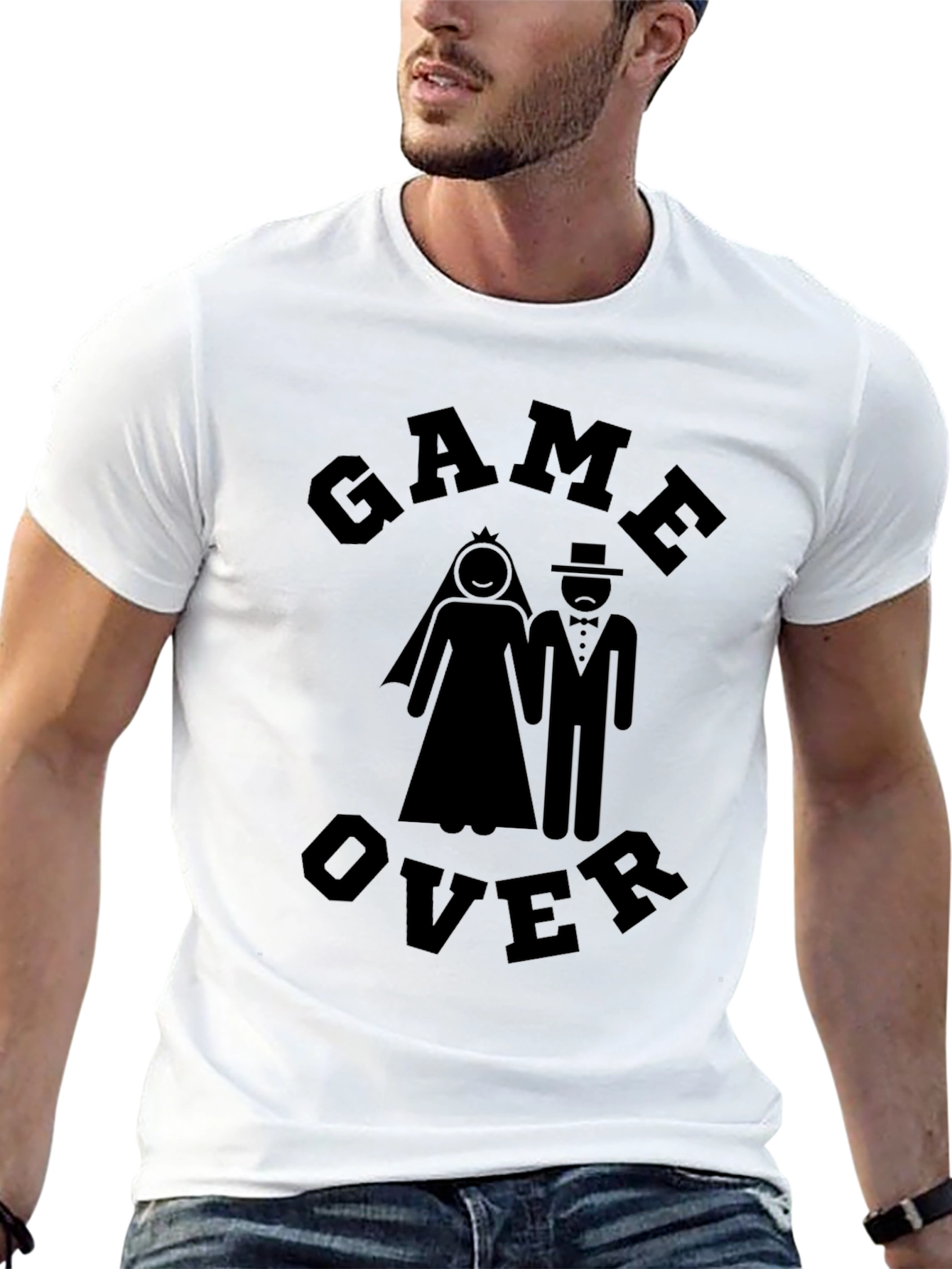 Game Over Wedding T-Shirt Groom Gift