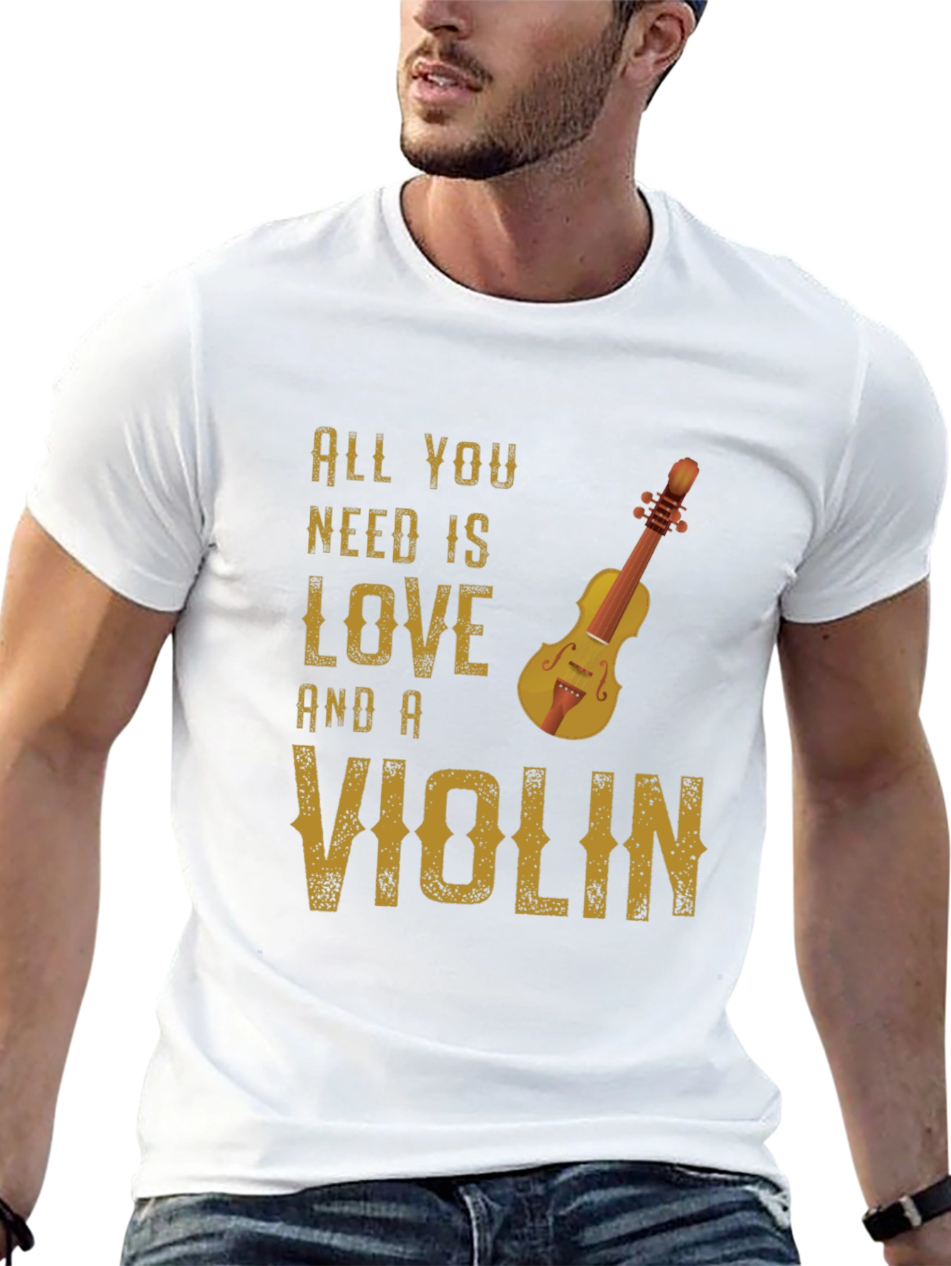 All You Need Is Love and a Violin T-Shirt