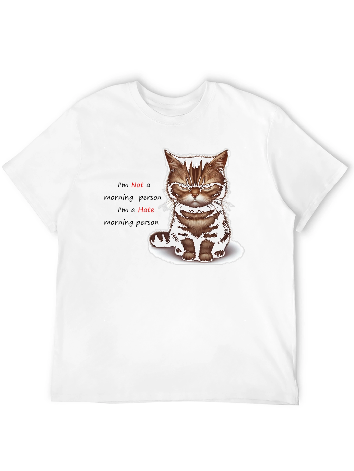 Grumpy Cat I Hate Morning Graphic Tee
