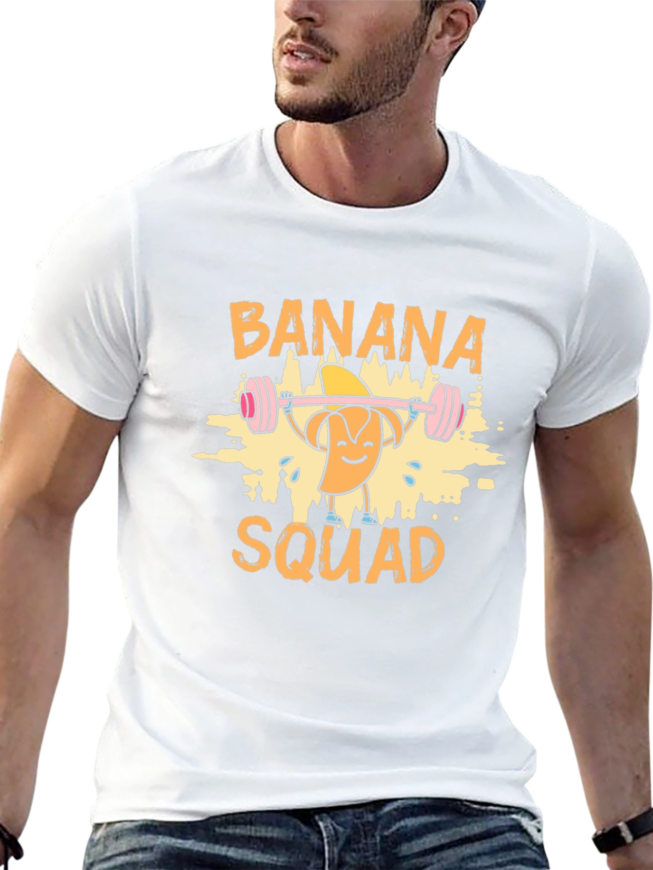 Banana Squad Graphic T-Shirt - Weightlifting Humor