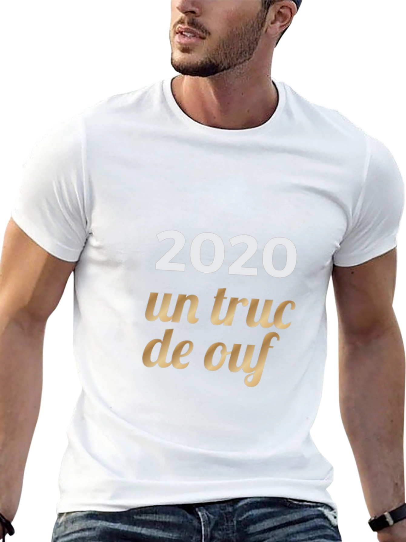 2020 Un truc de ouf Black Graphic Tee