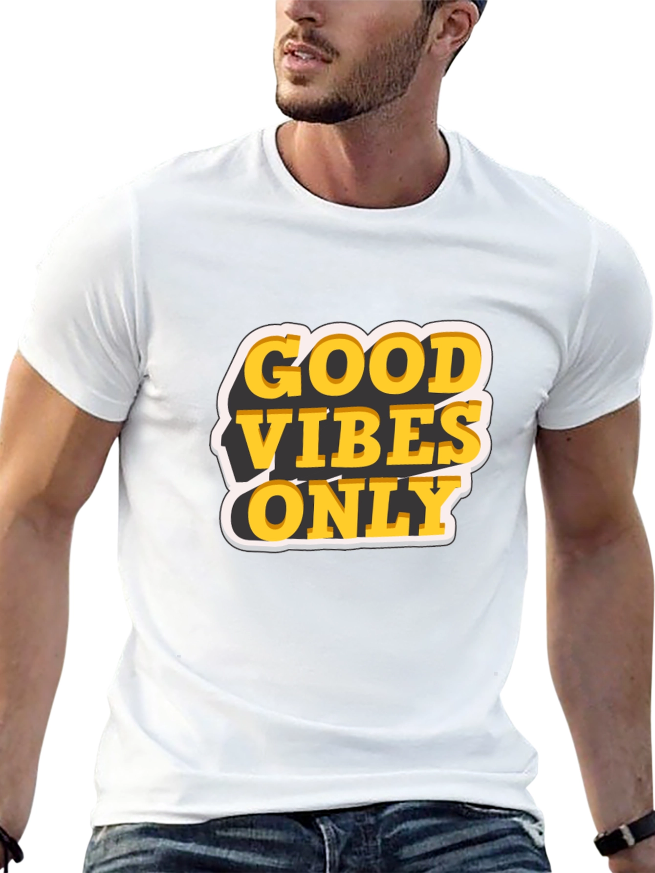 Good Vibes Only Graphic T-Shirt - Black