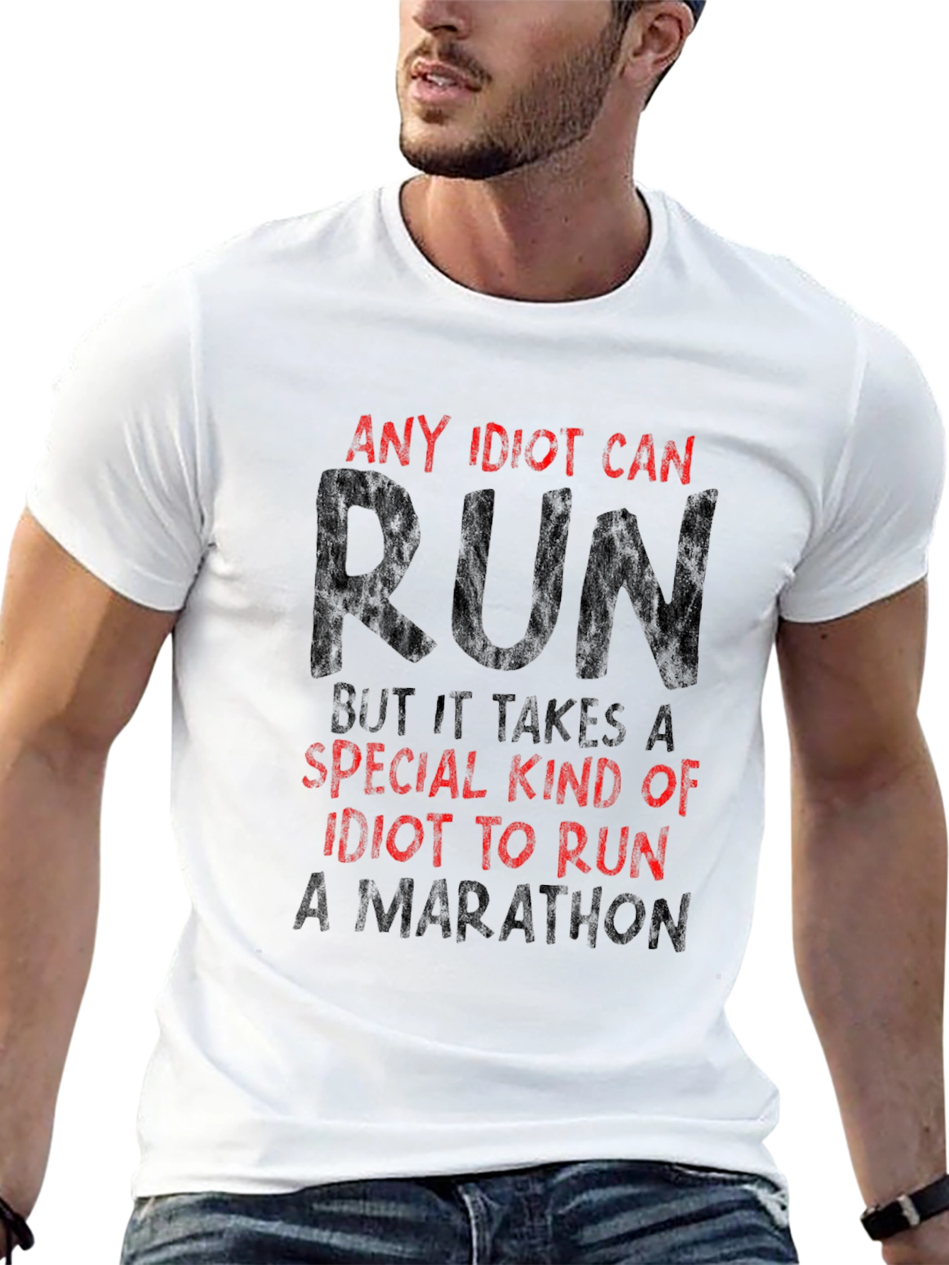 Any Idiot Can Run Graphic T-Shirt