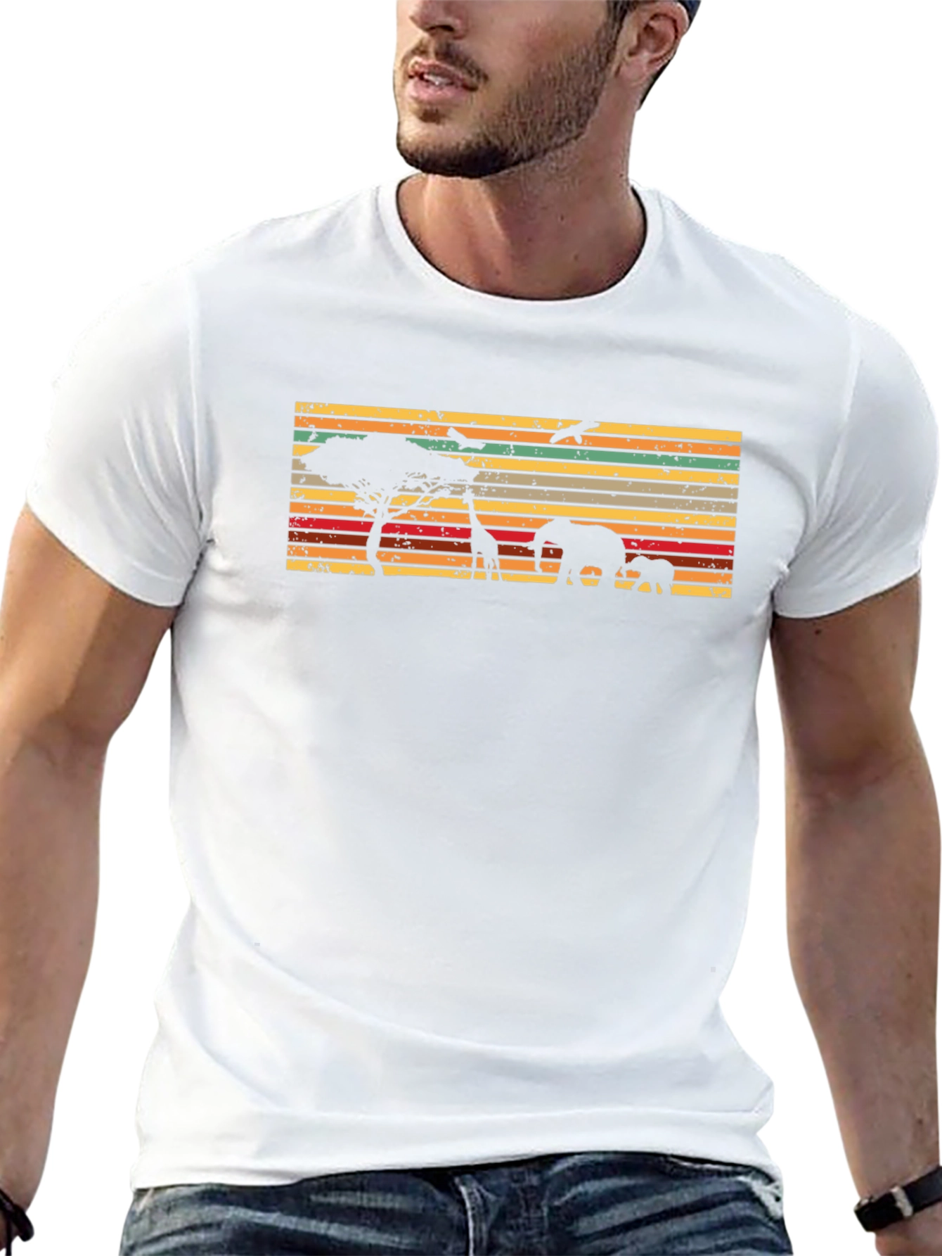African Wildlife Silhouette T-Shirt