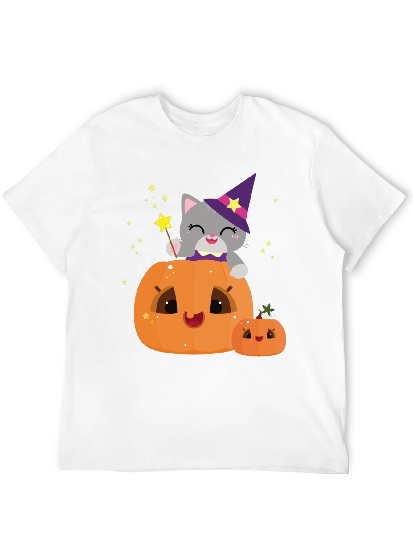 Halloween Cat Pumpkin T-Shirt - Spooky Cute Tee