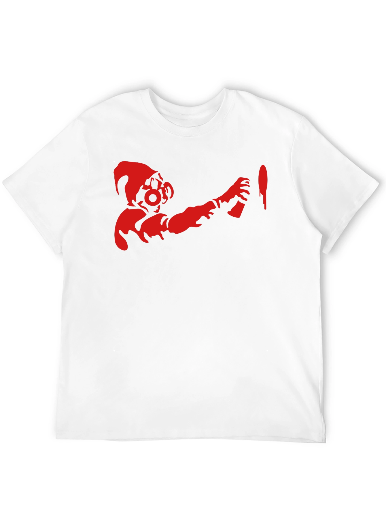 Graphic Tee: Red Spray Paint Art