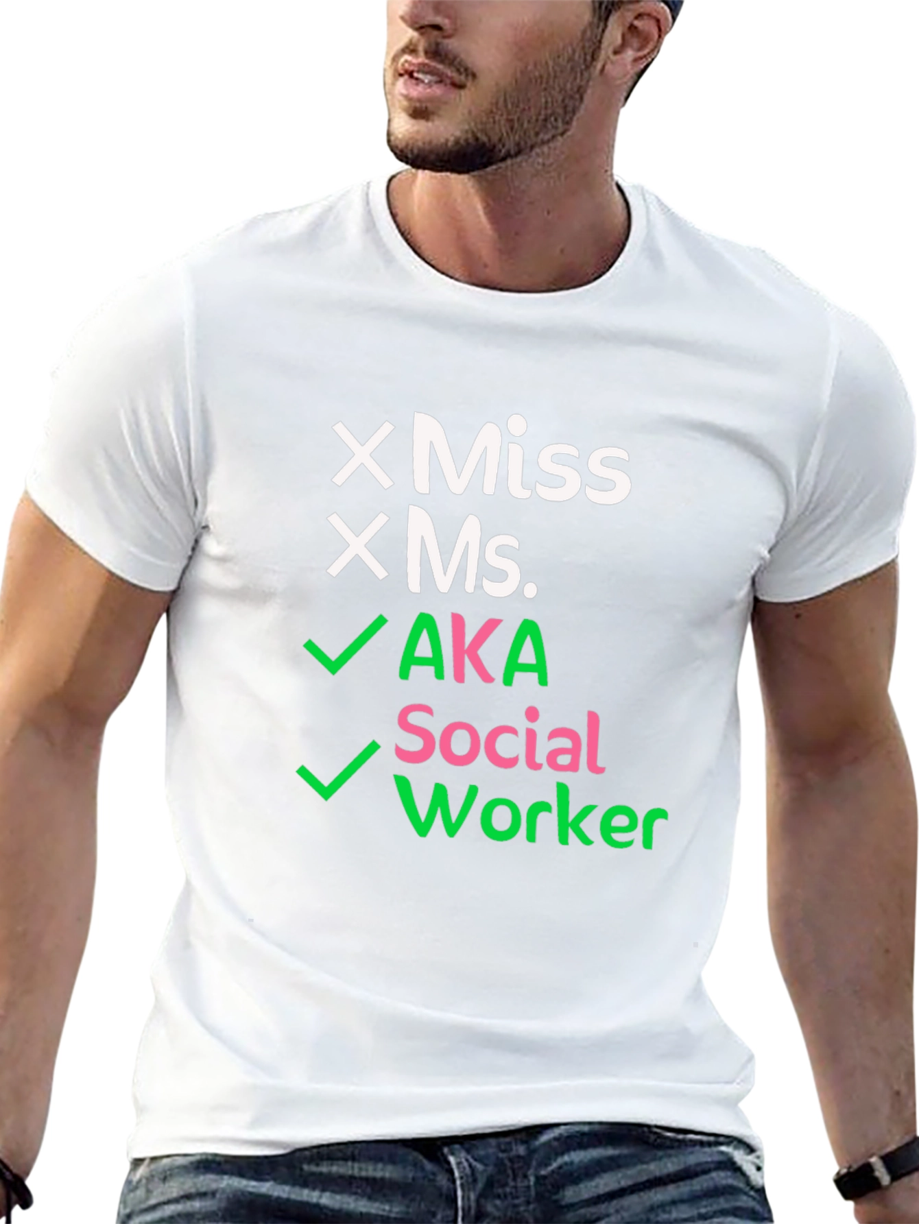 AKA Social Worker T-Shirt - Novelty Graphic Tee