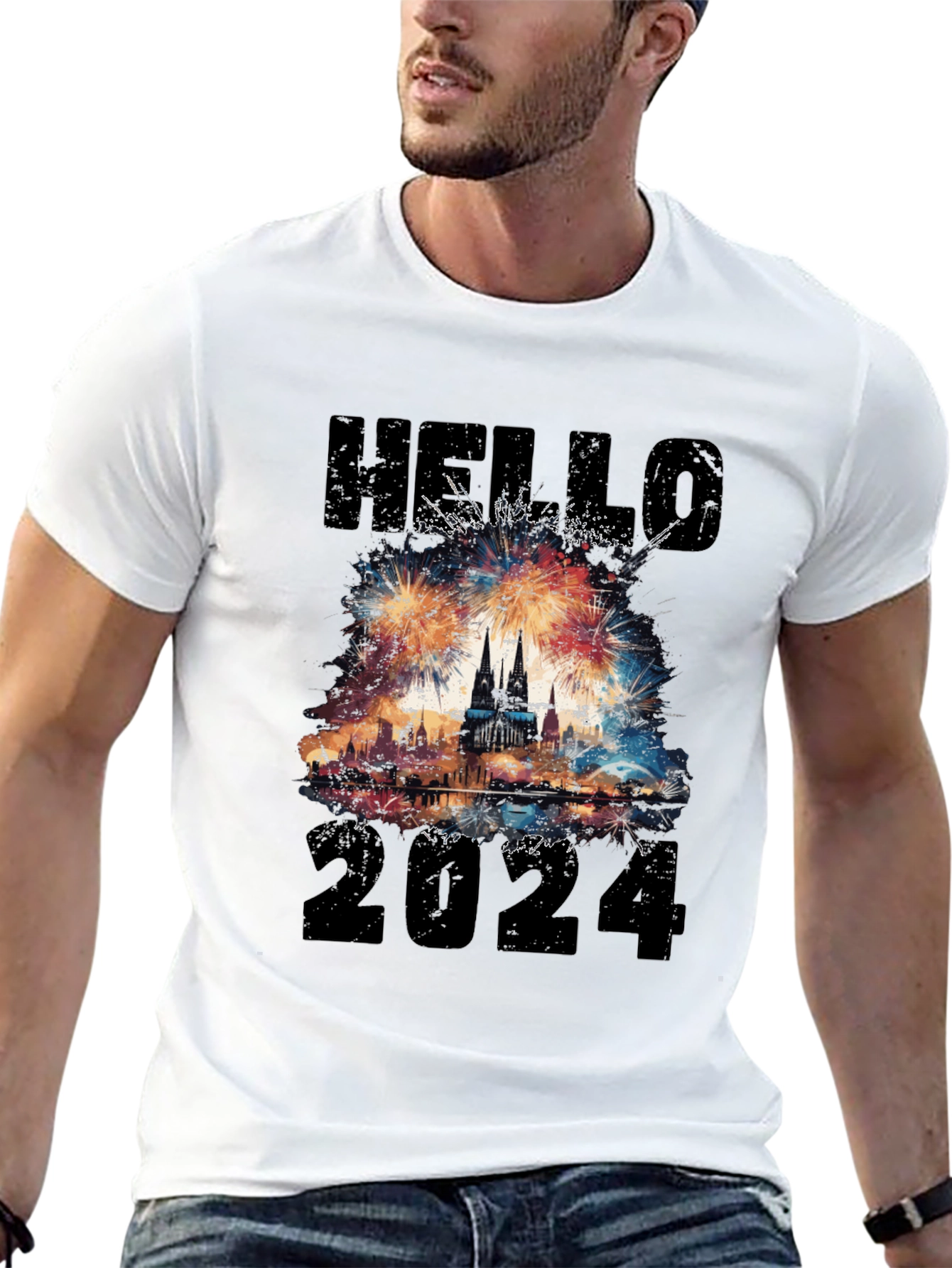 Hello 2024 New Year Celebration T-Shirt