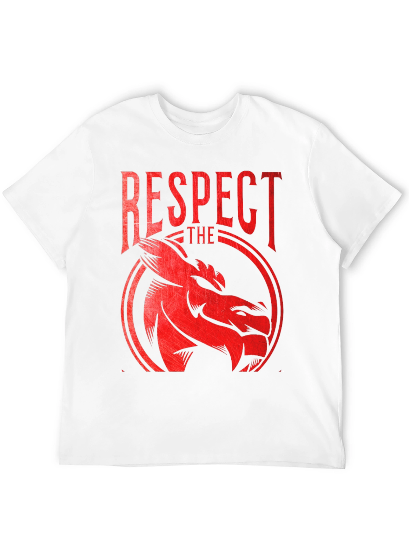 Respect the Dragon Graphic Tee - Black Cotton