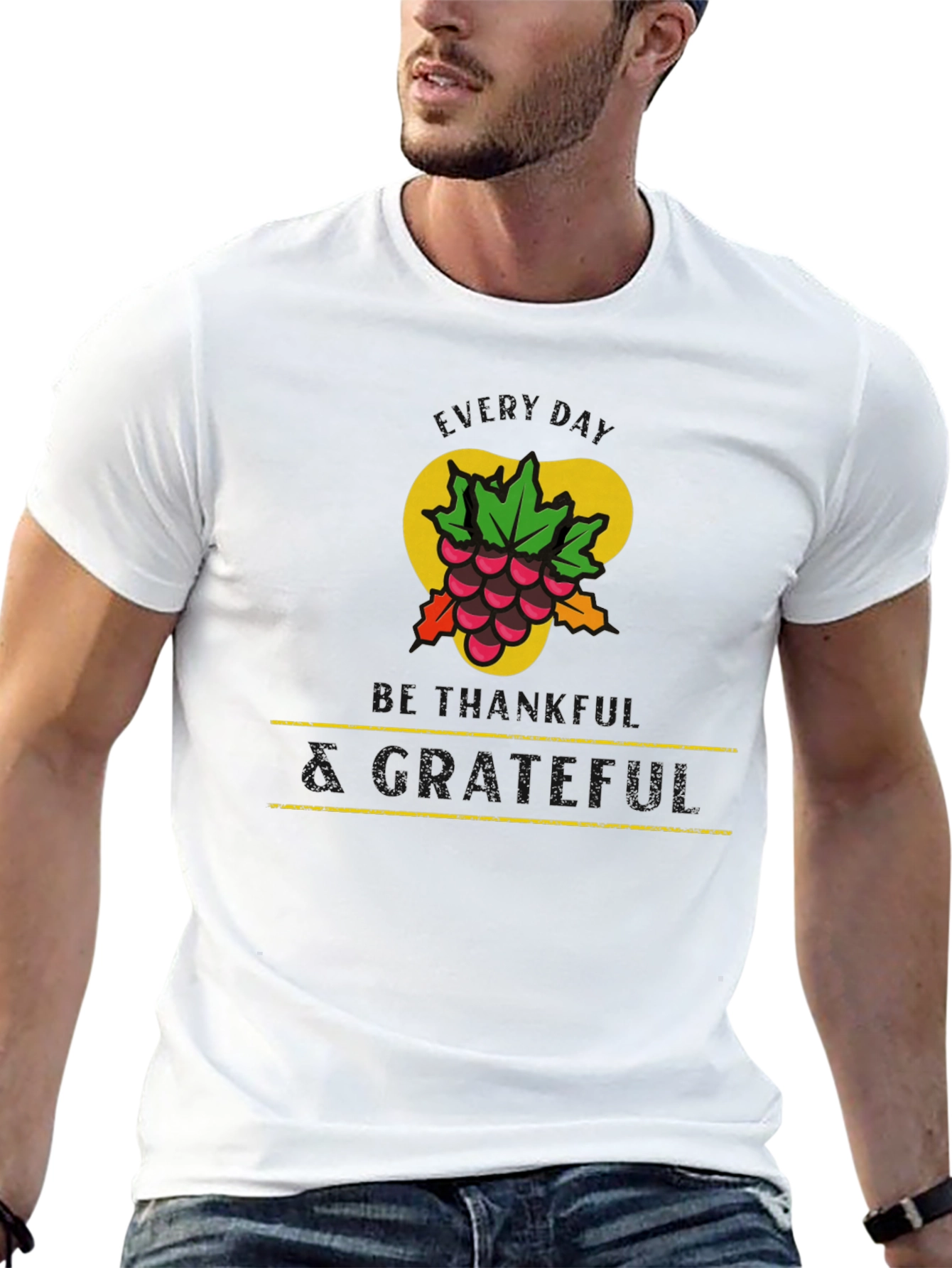 Grape Cluster Graphic Tee - Black