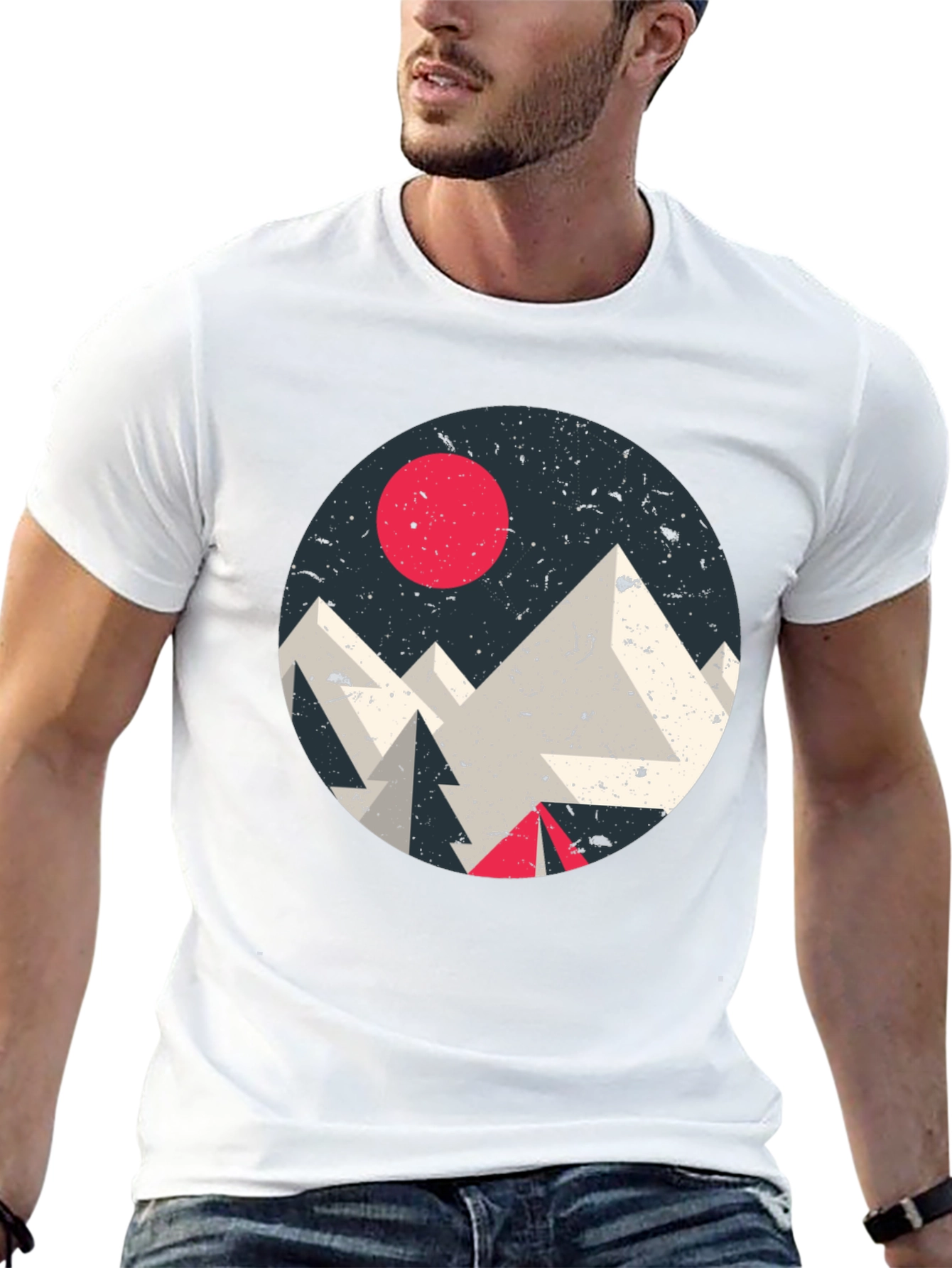Geometric Mountain T-Shirt