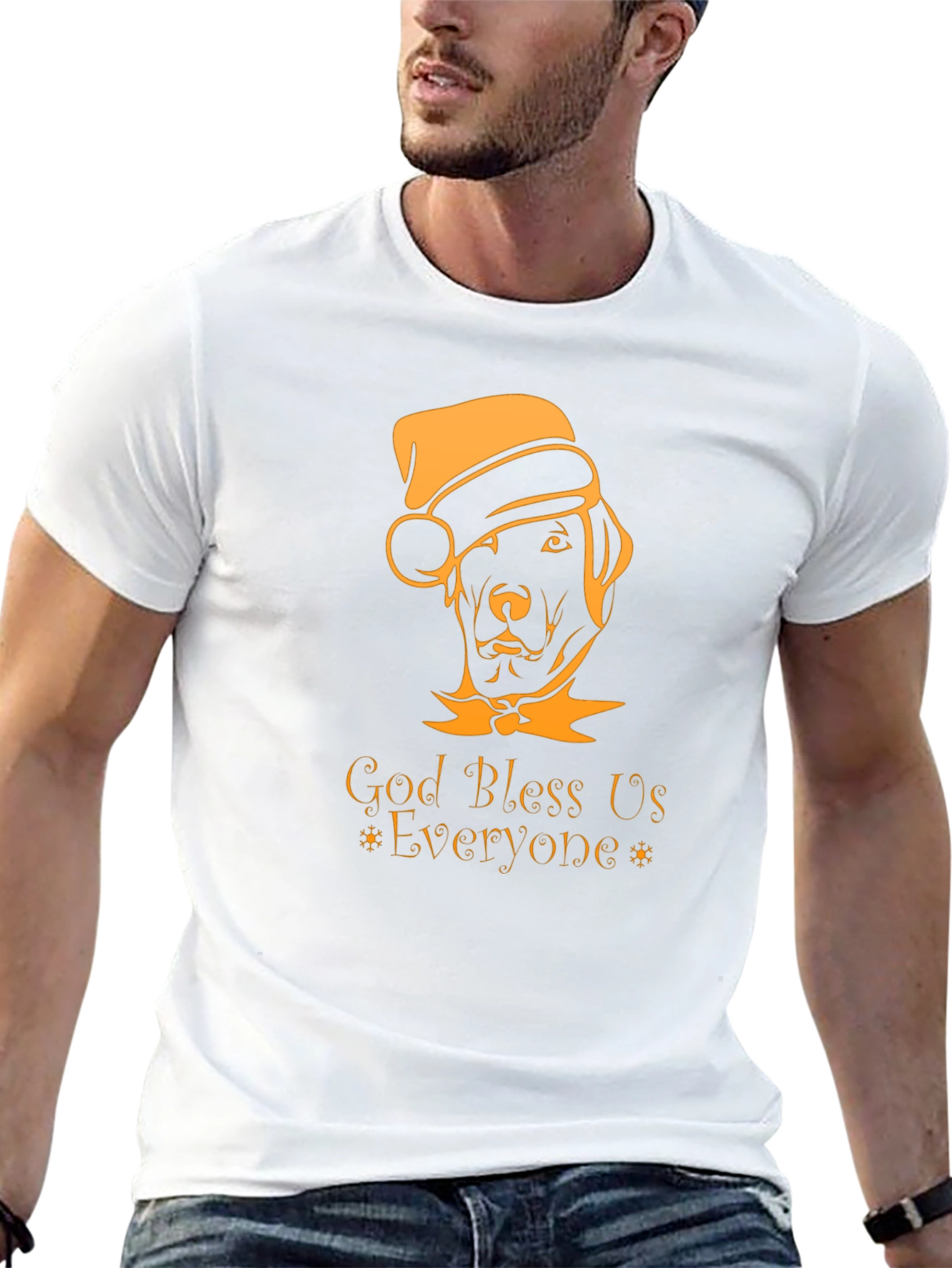 God Bless Us Everyone Dog Christmas T-Shirt
