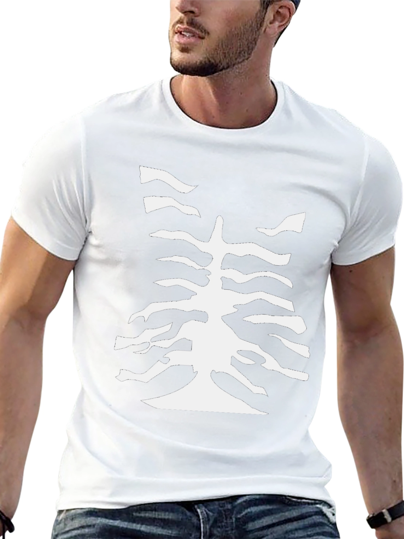 Abstract Tree Black T-Shirt