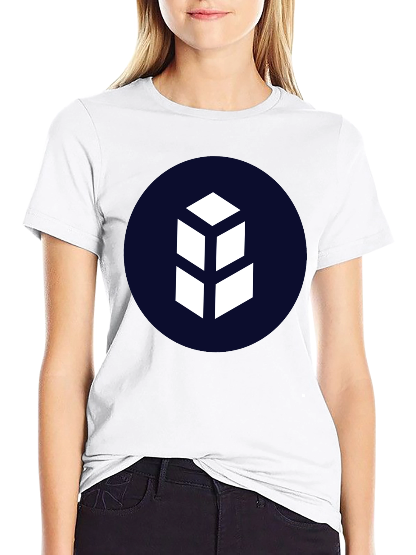 Geometric Logo Black T-Shirt