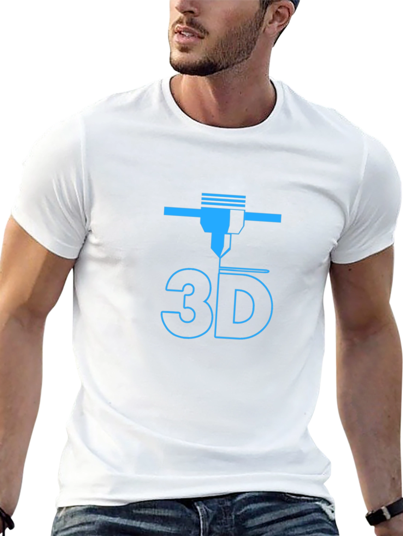 3D Printer Design Black T-Shirt