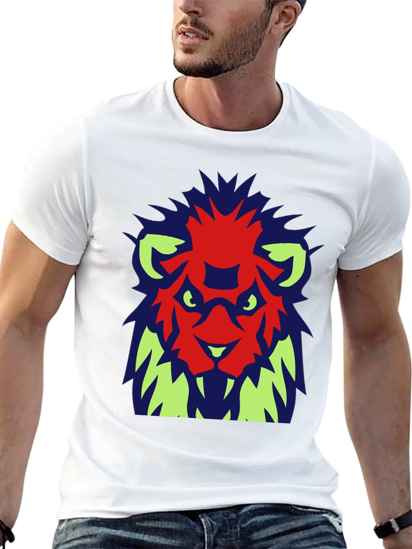 Graphic Lion T-Shirt - Modern Urban Style