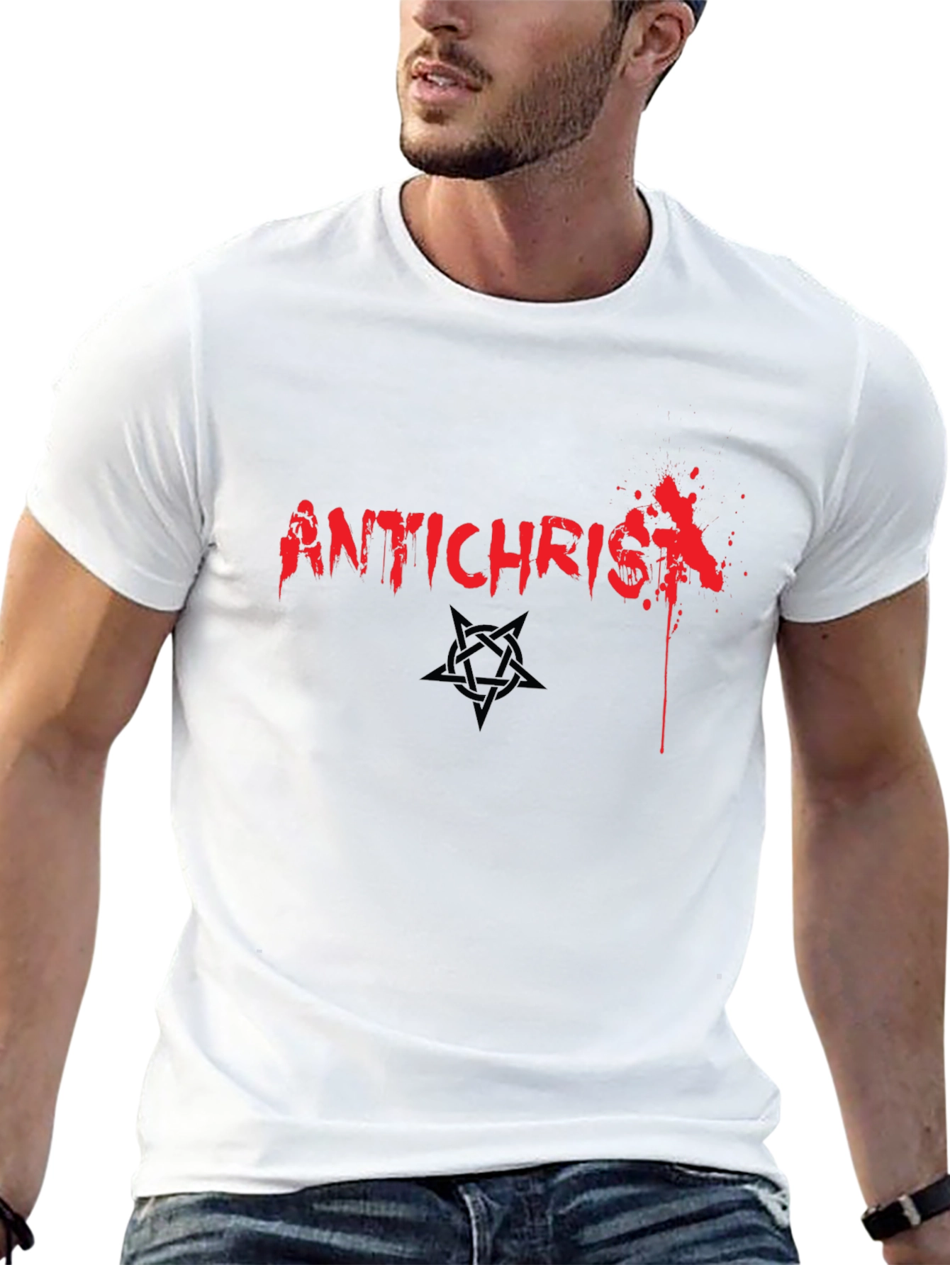Antichrist Graphic Tee - Edgy Streetwear