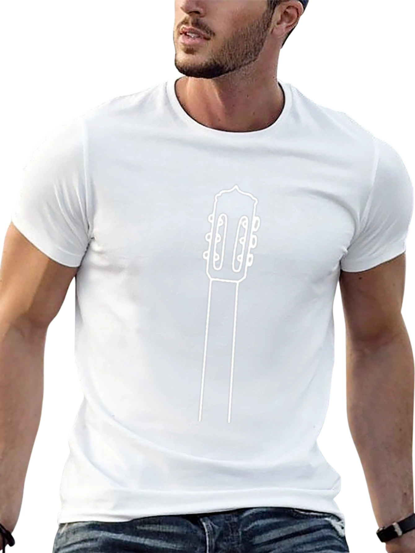Guitar Neck T-Shirt - Stylish Music Tee
