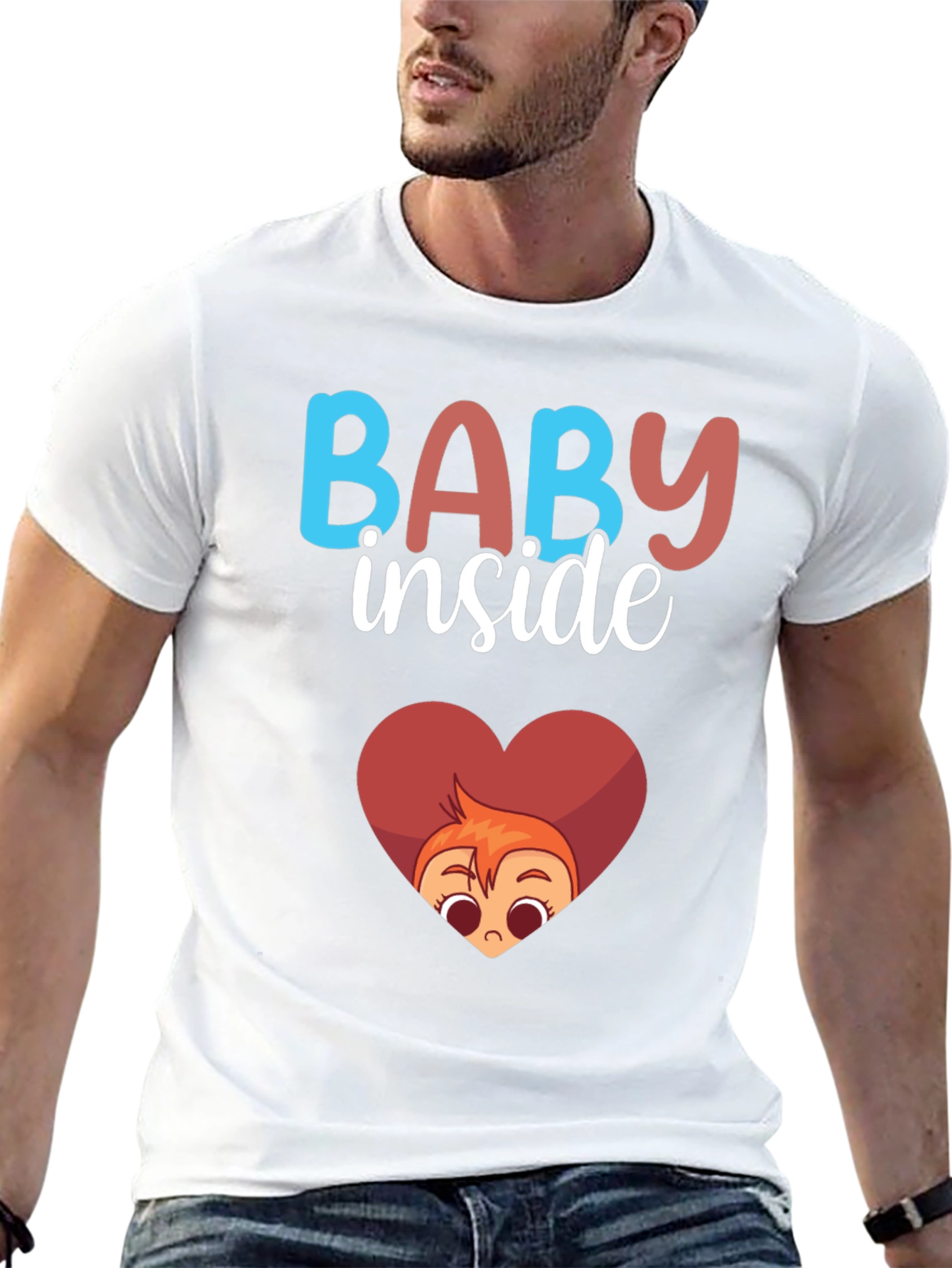 Baby Inside Cute Cartoon T-Shirt