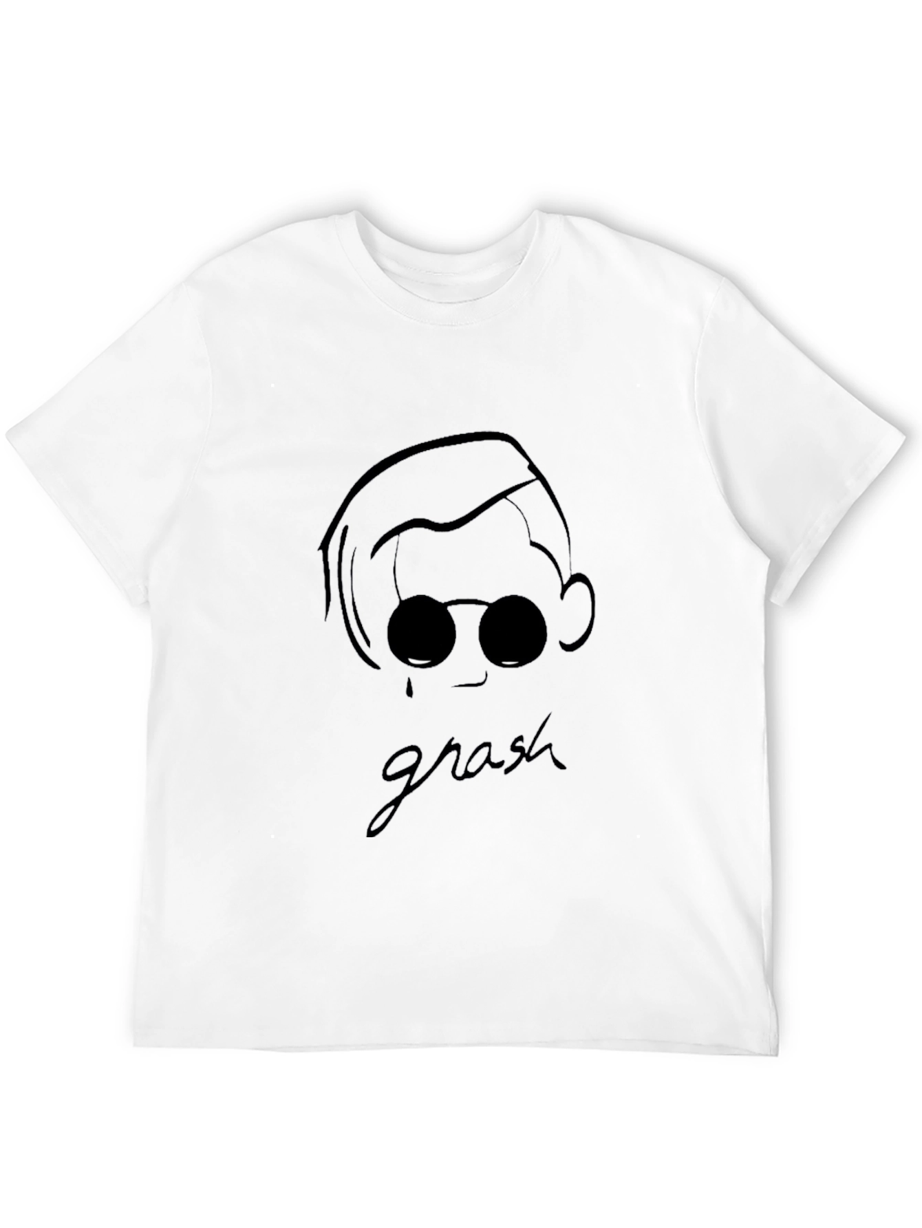 Grash Graphic Tee - Stylish Mens Black T-Shirt