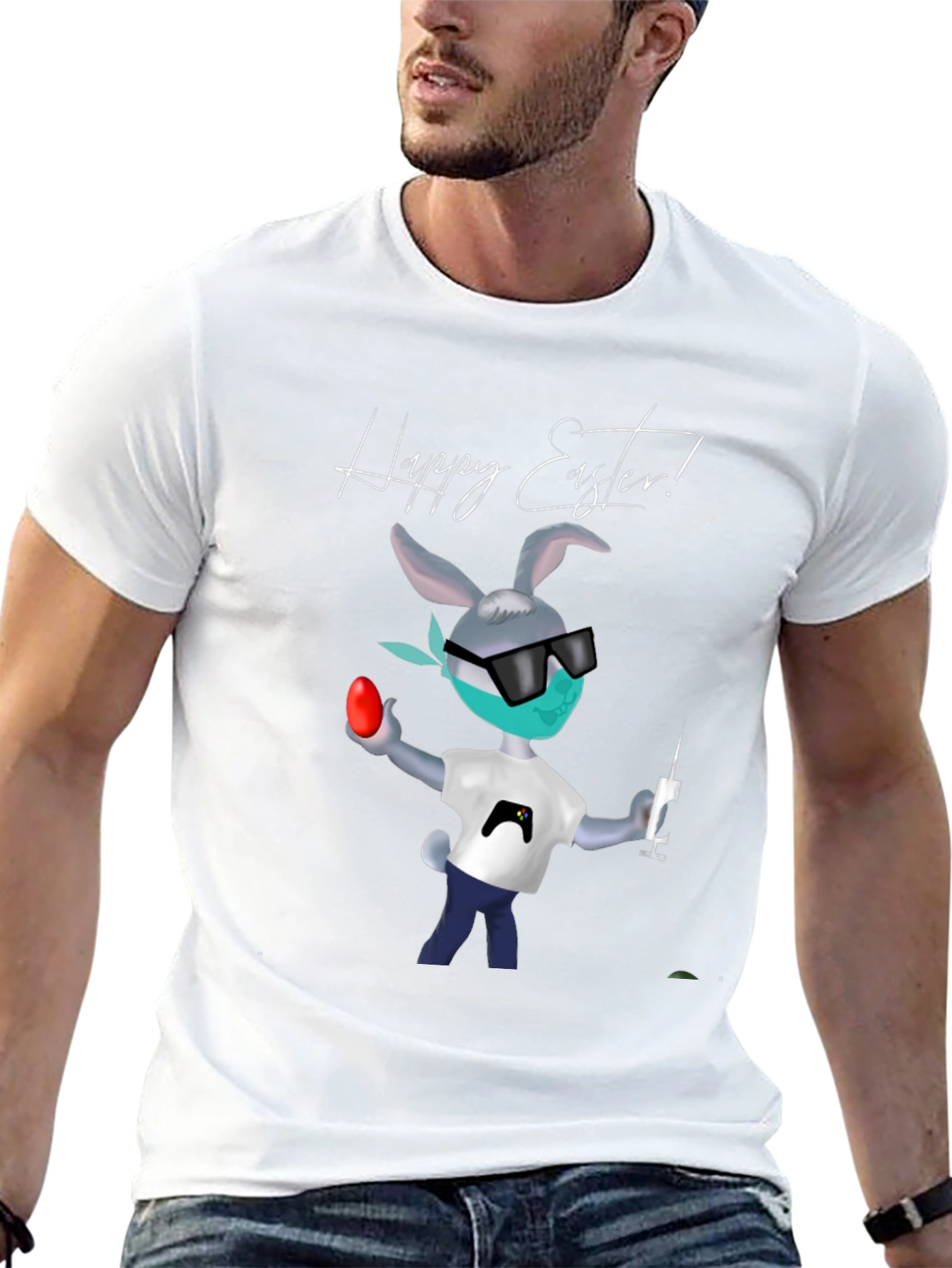 Happy Easter Gamer Bunny Tee