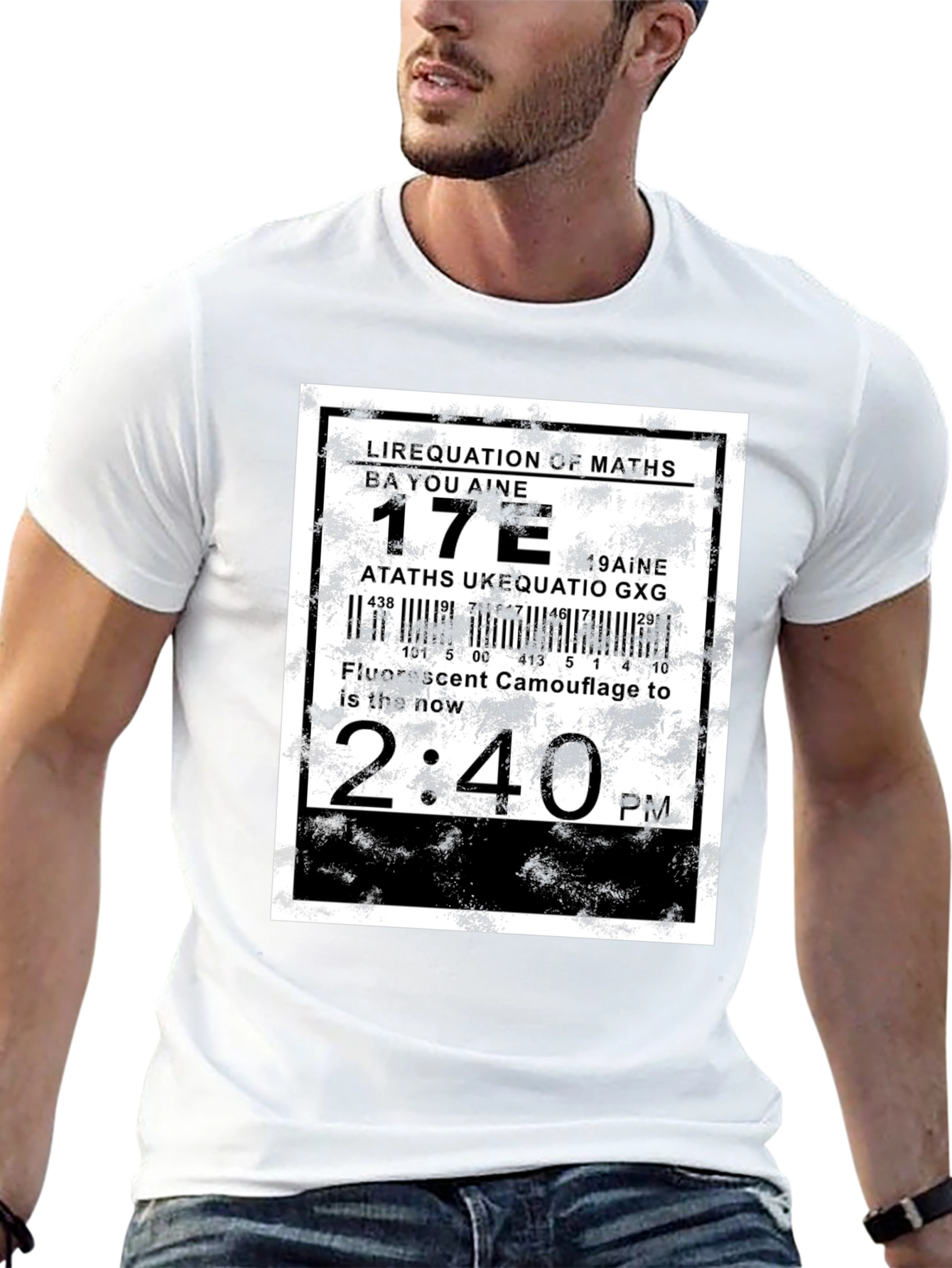 Abstract Graphic Tee - Equation Design