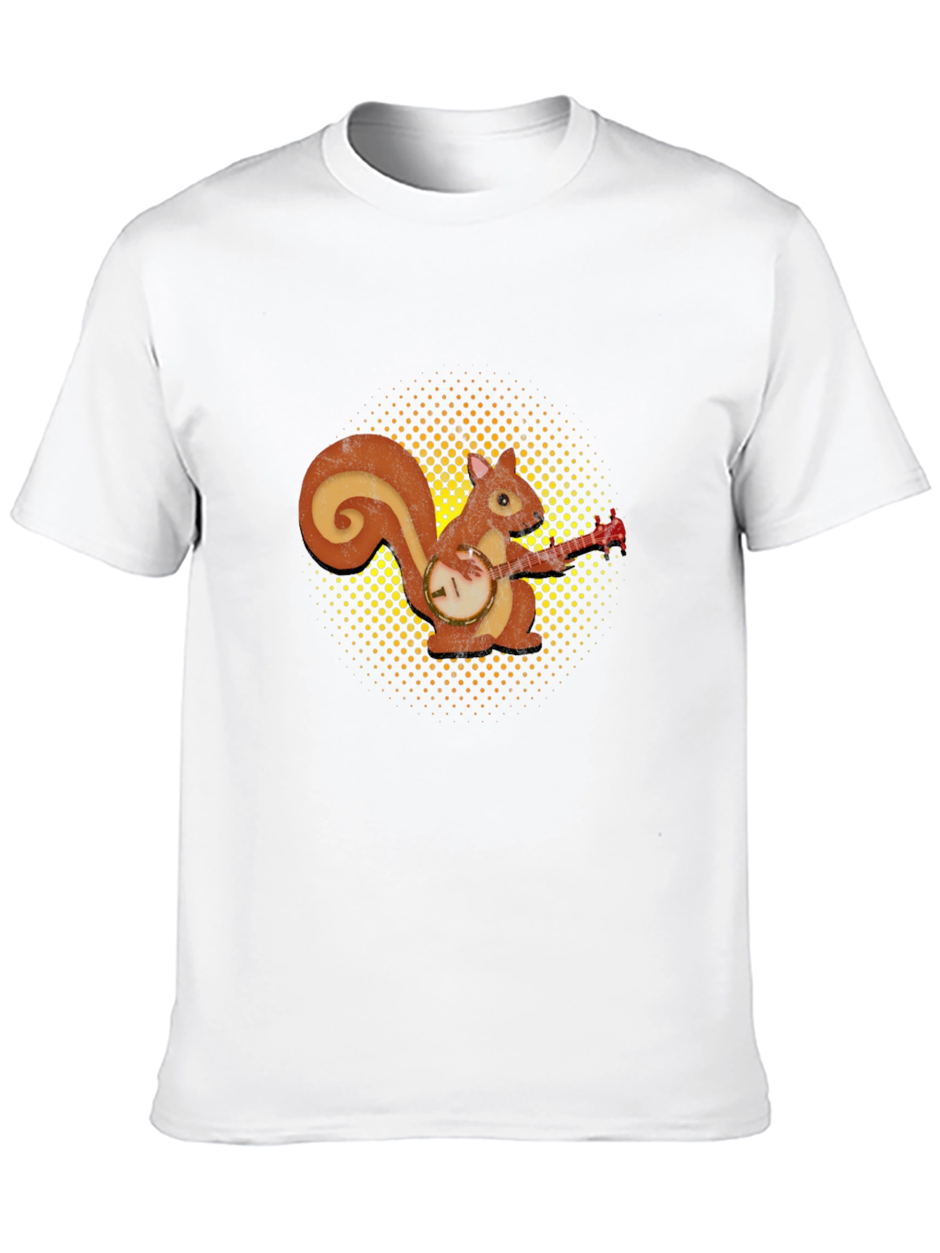 Squirrel Playing Banjo Graphic T-Shirt