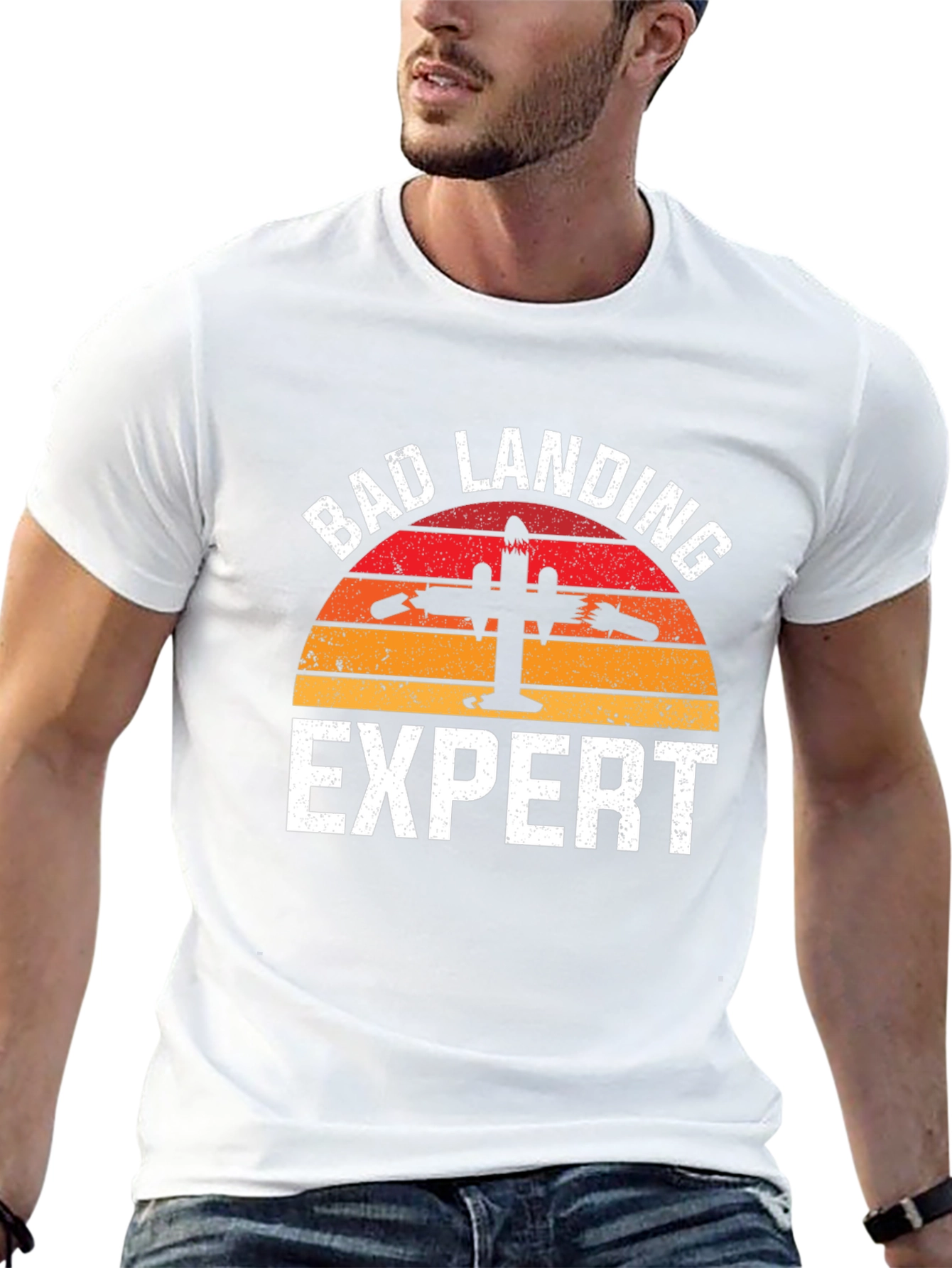Bad Landing Expert T-Shirt - Funny Pilot Gift Tee