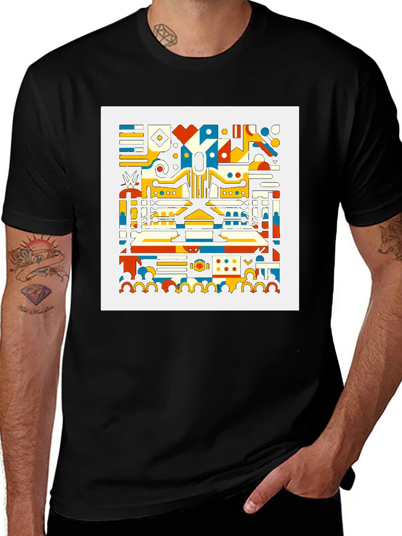 Abstract Geometric Art T-Shirt