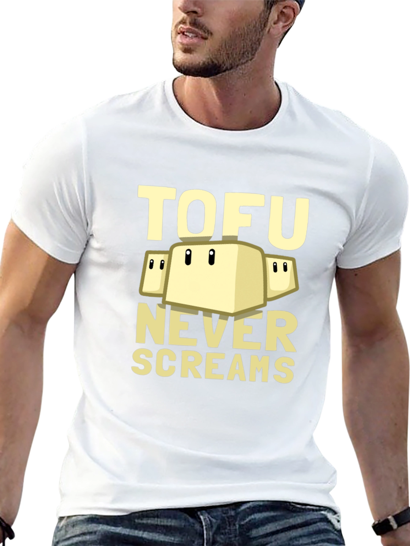 Tofu Never Screams Graphic Tee - Soft & Stylish