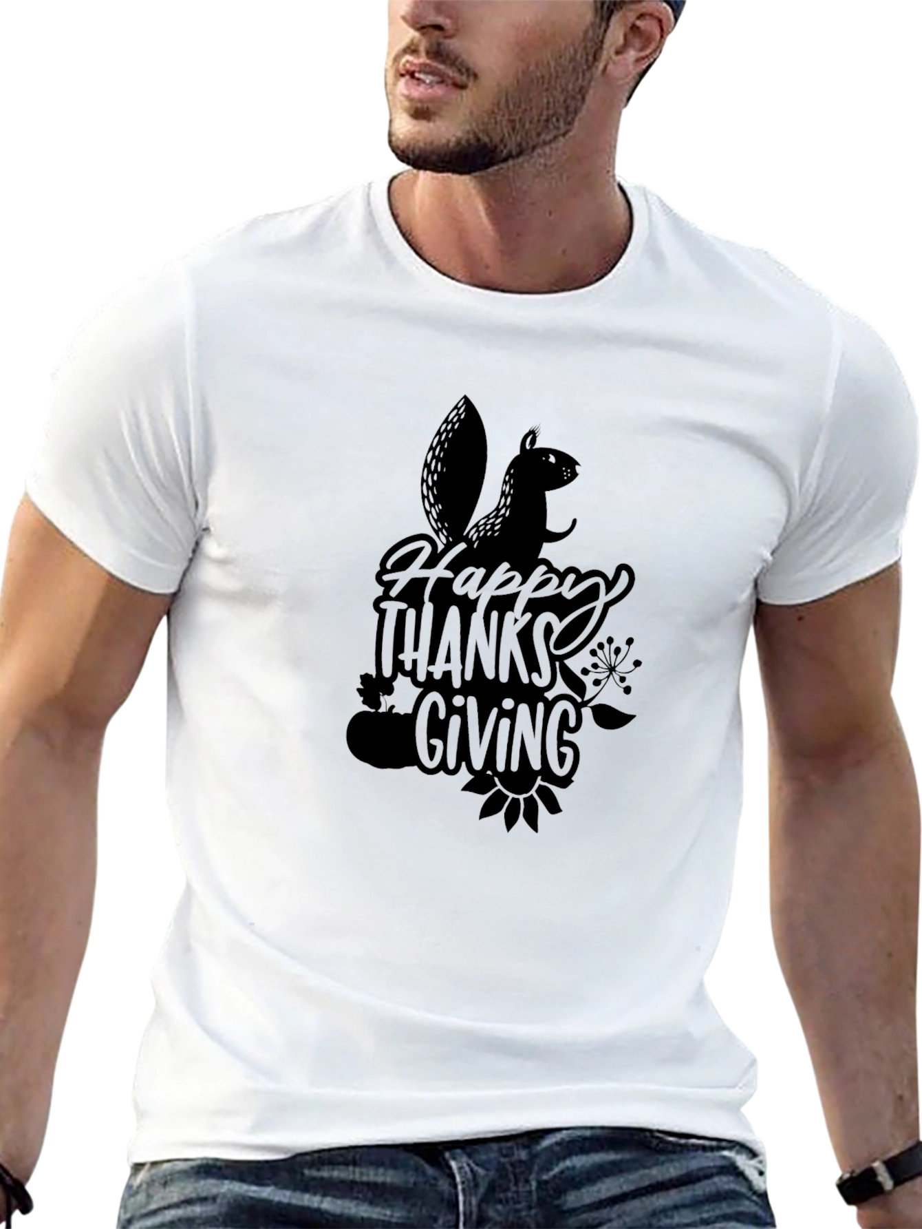 Happy Thanksgiving Squirrel T-Shirt