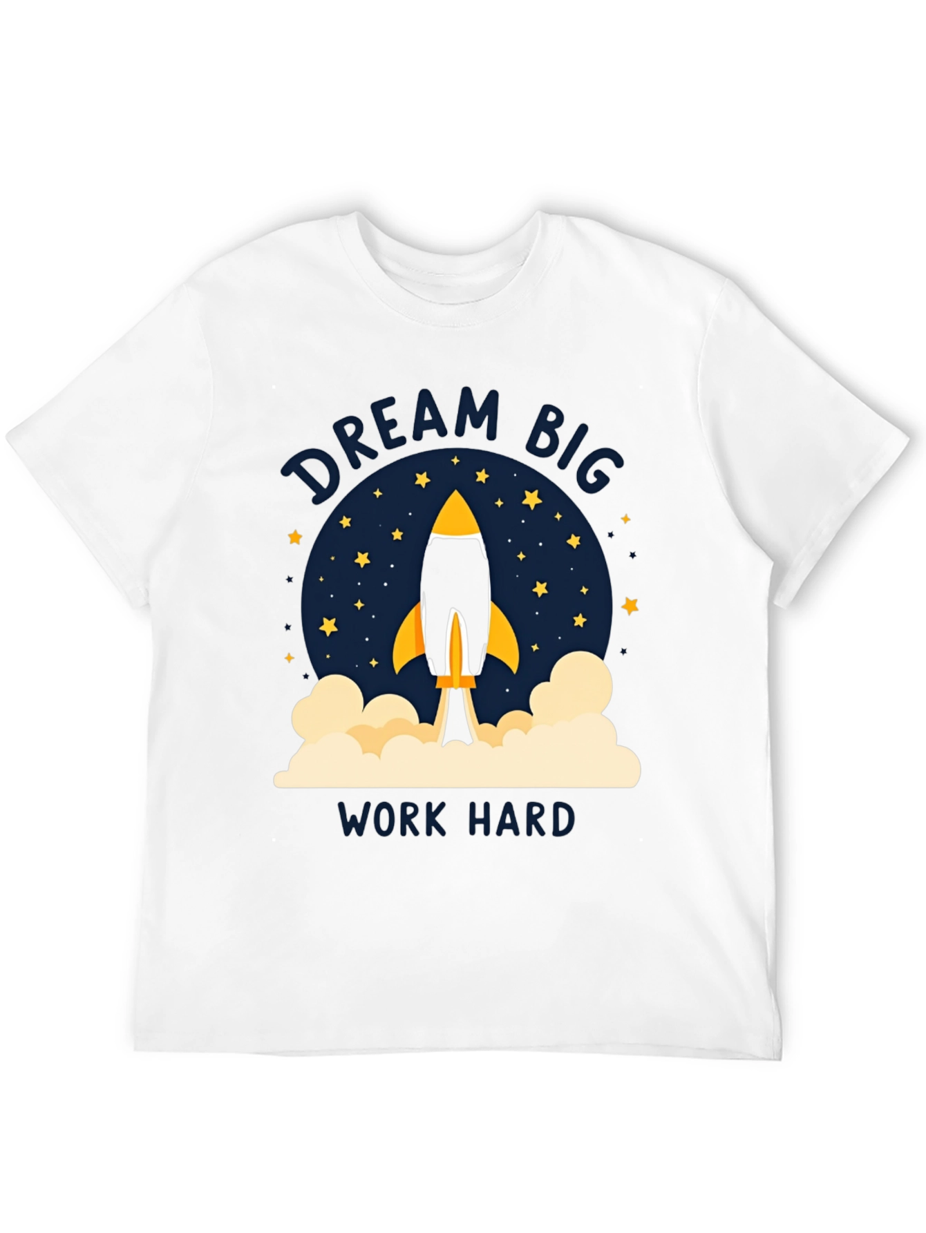 Dream Big Rocket Launch Graphic T-Shirt
