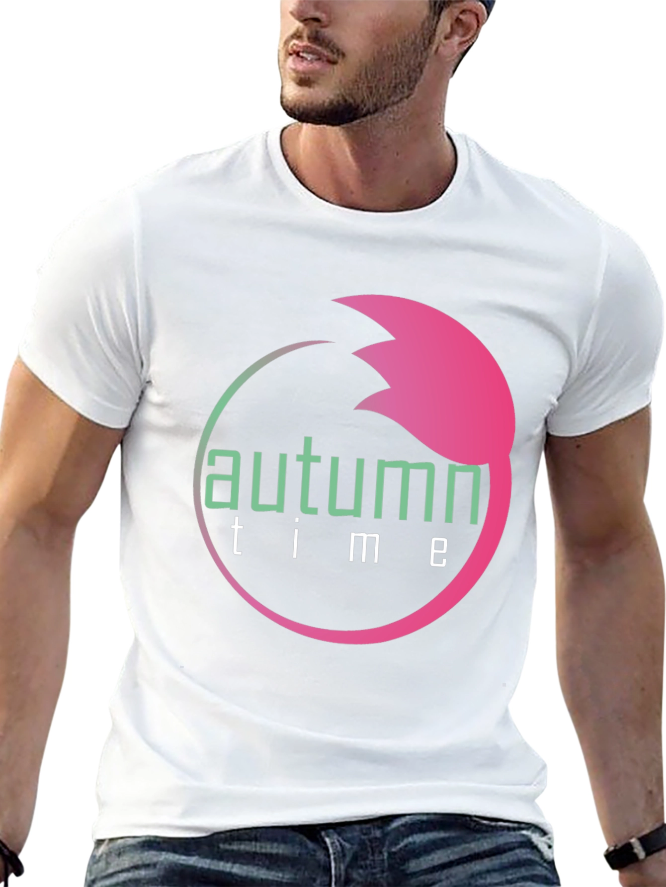 Autumn Time Black T-Shirt