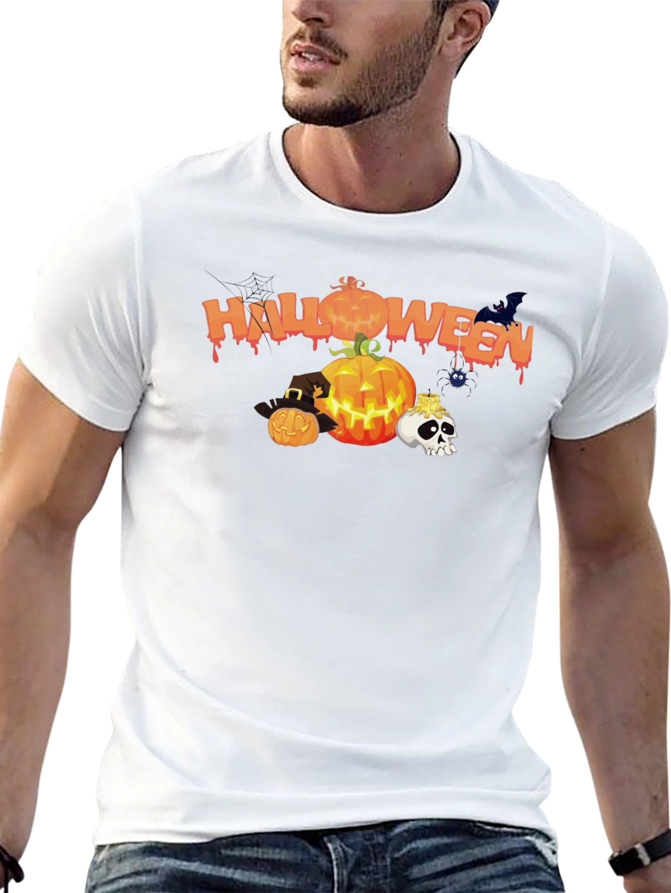 Halloween Graphic Black T-Shirt