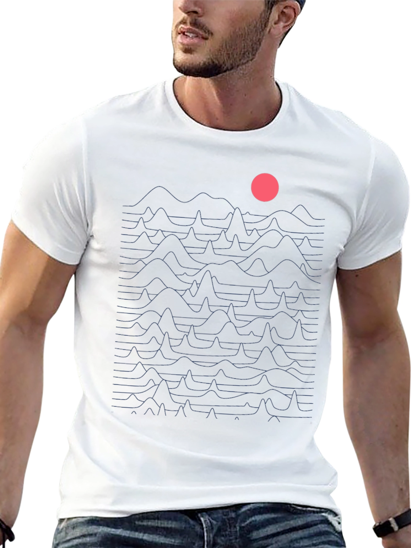 Abstract Graphic Black T-Shirt