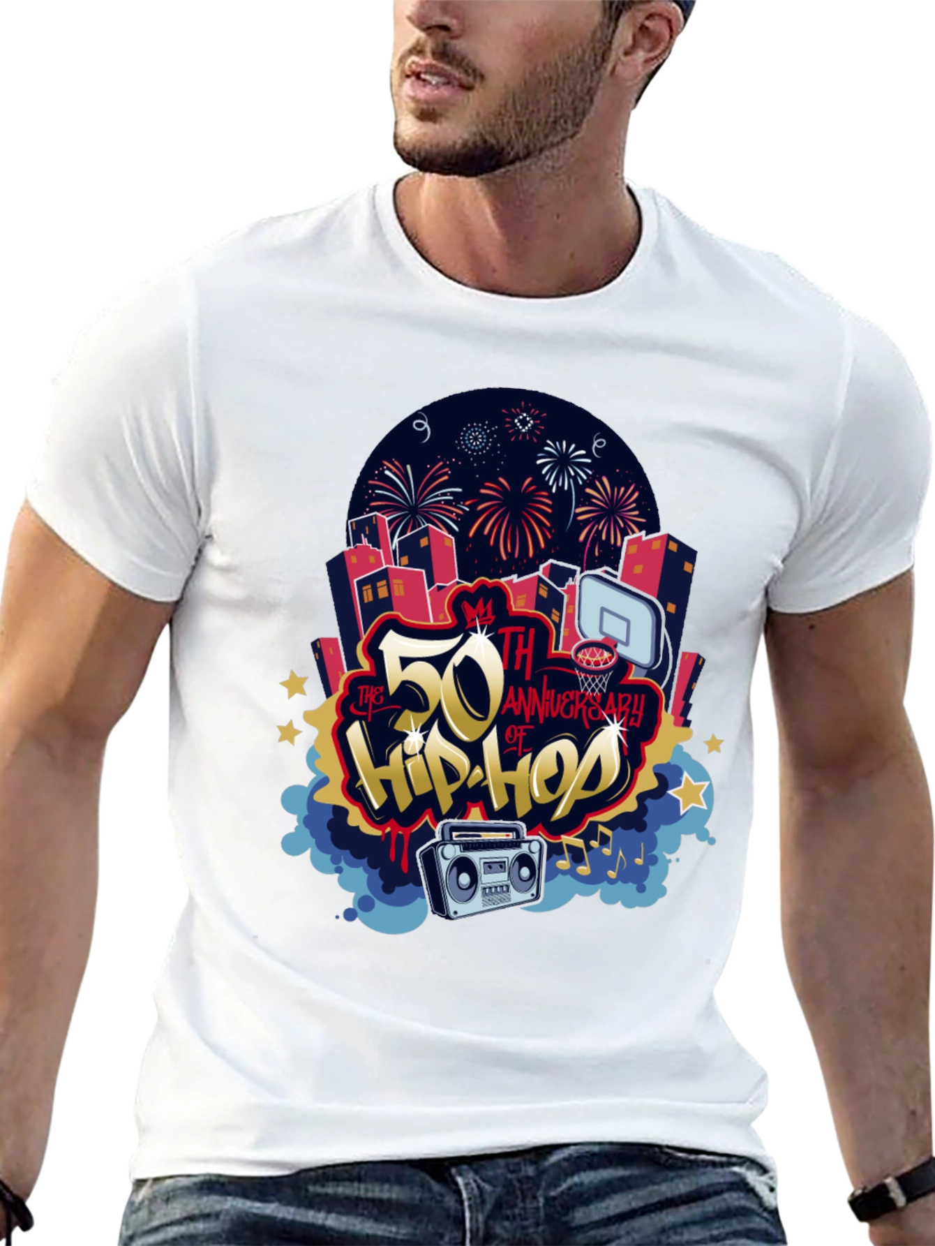 50th Anniversary of Hip Hop Graphic T-Shirt