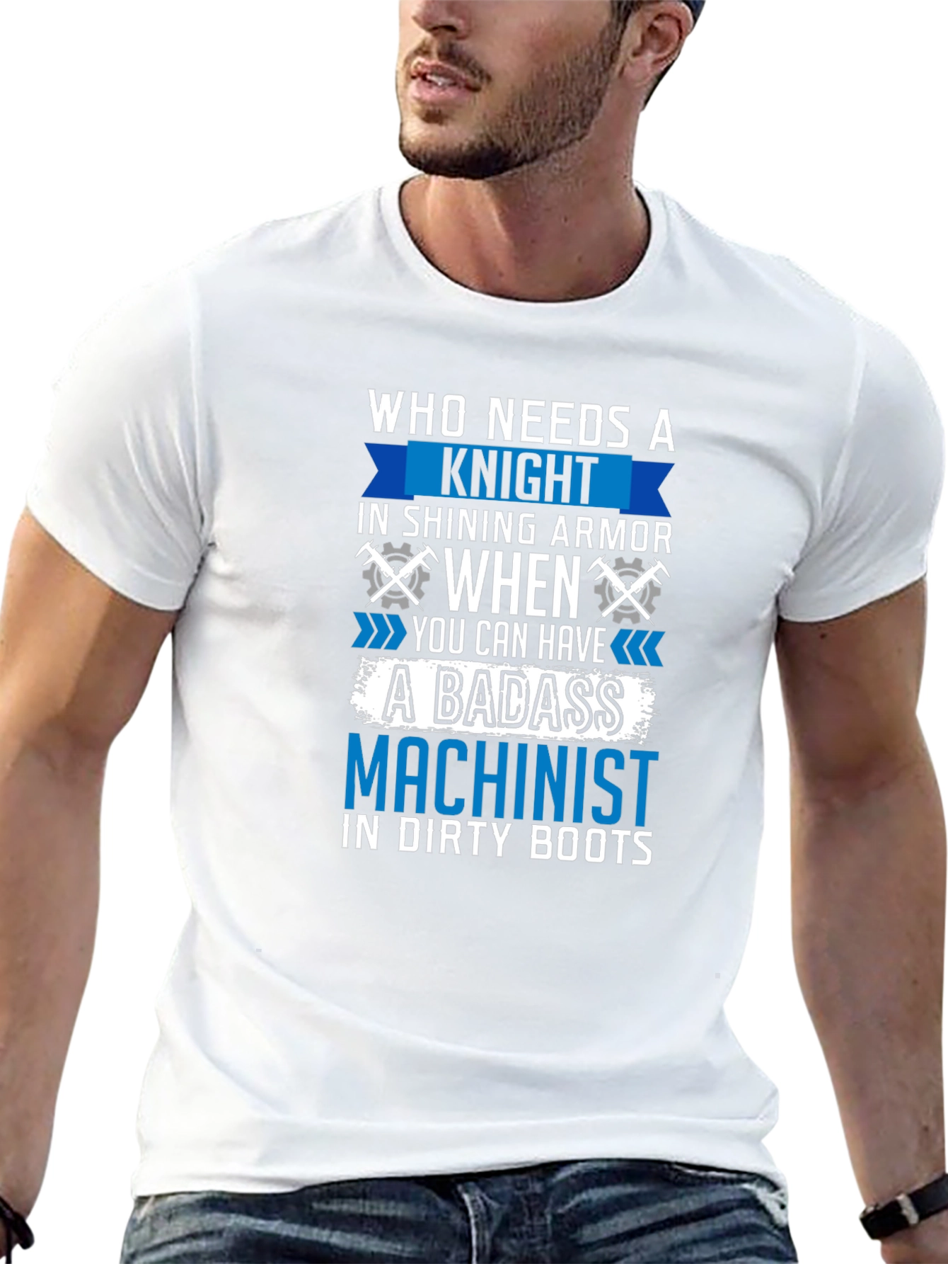 Badass Machinist T-Shirt - Funny Gift for Machinists