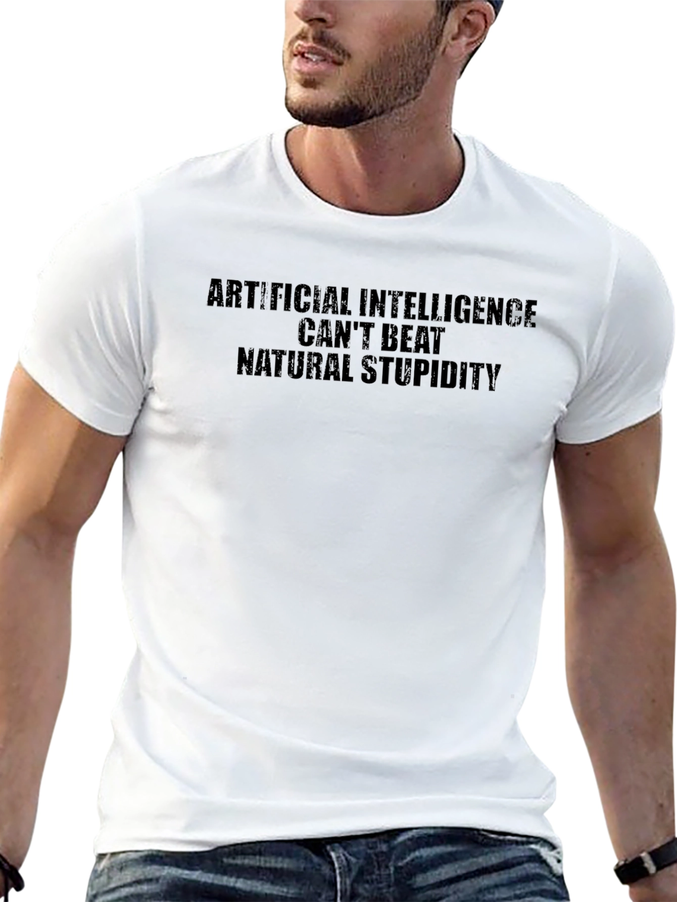AI Cant Beat Natural Stupidity T-Shirt