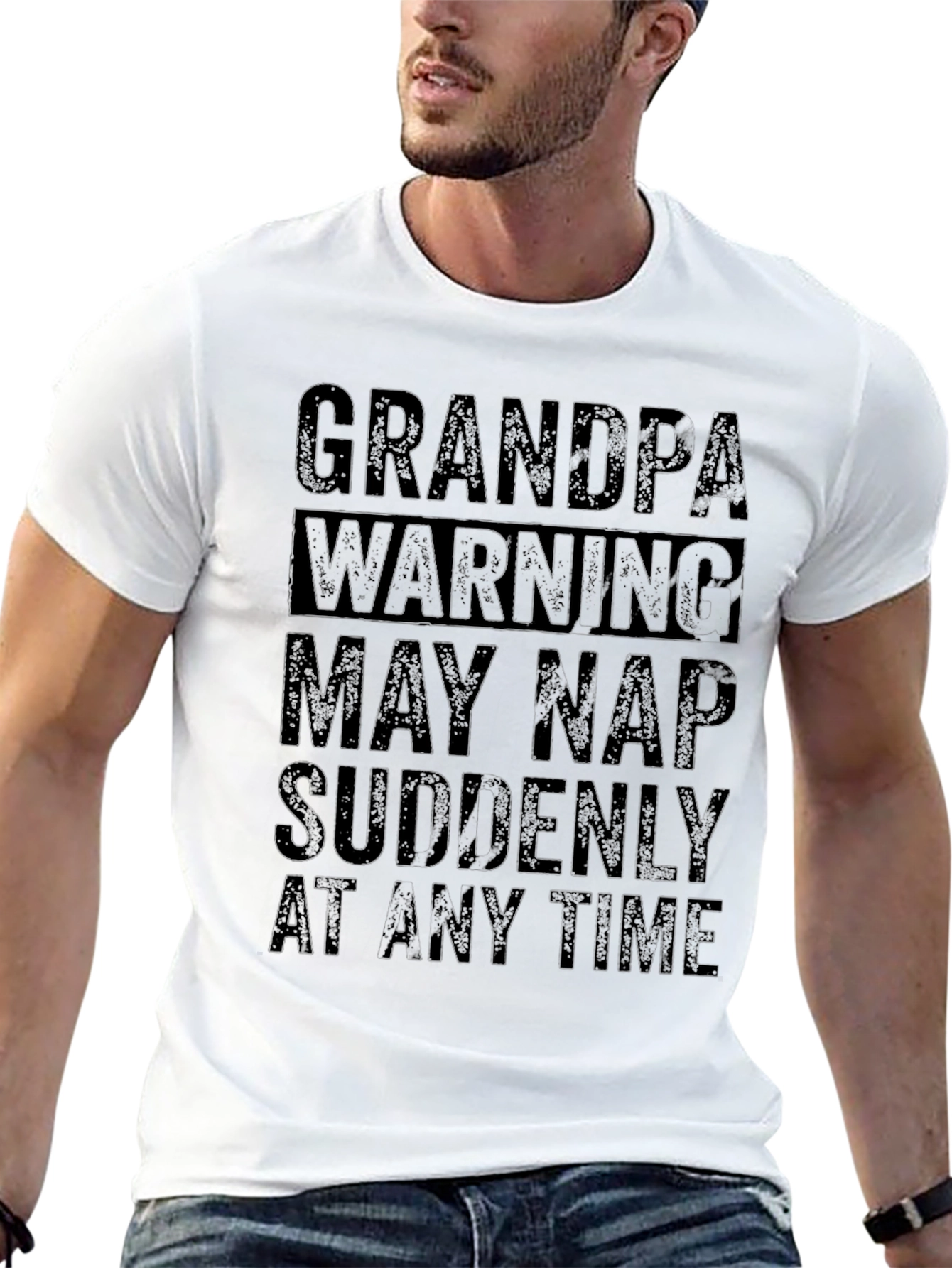 Grandpa Warning T-Shirt - Funny Nap Time Tee