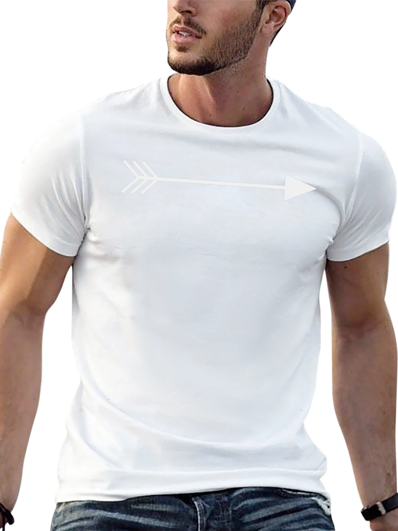Arrow Graphic Tee - Trendy Casual Style