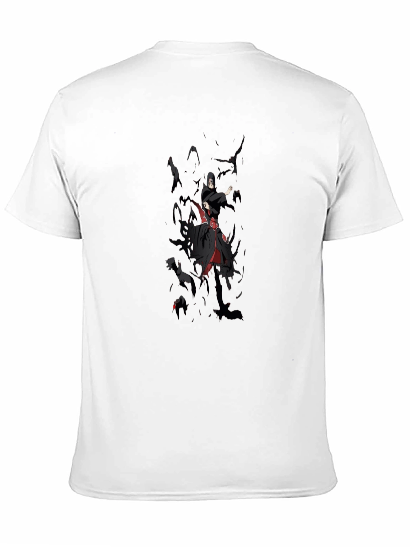 Anime Itachi Crow T-Shirt - Black Graphic Tee