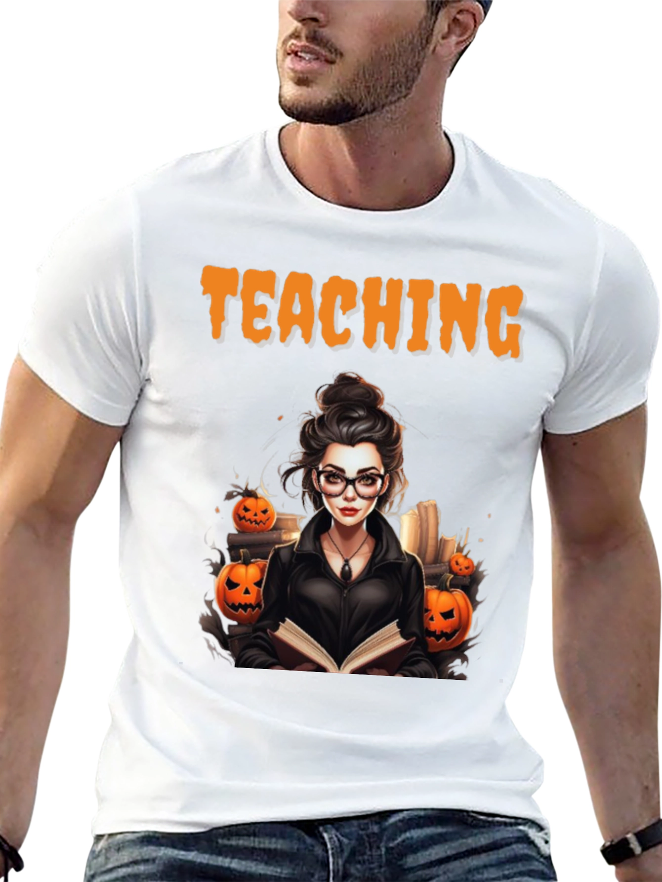 Halloween Teacher T-Shirt - Spooky Teaching Tee