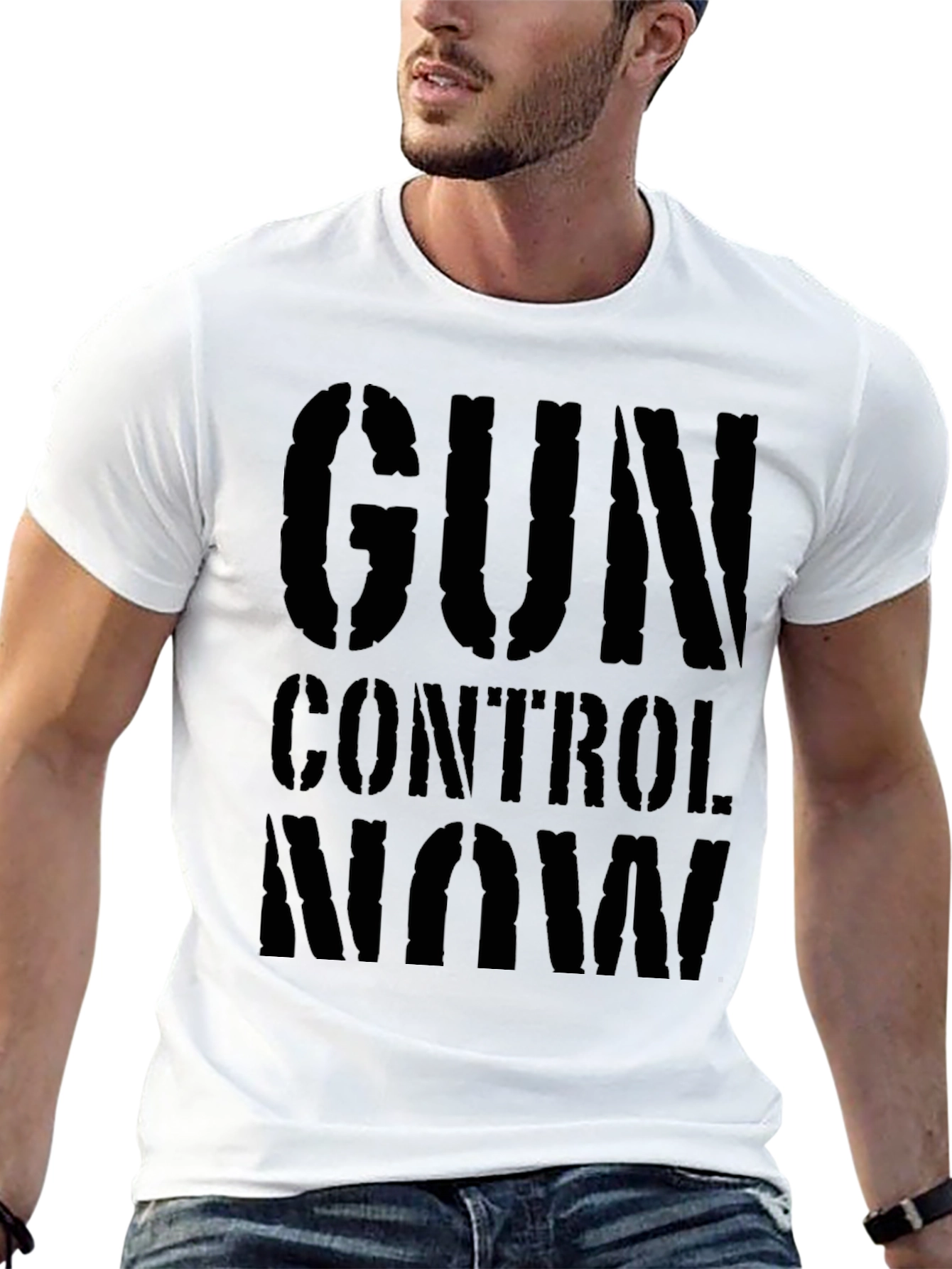 Gun Control Now Black Graphic T-Shirt