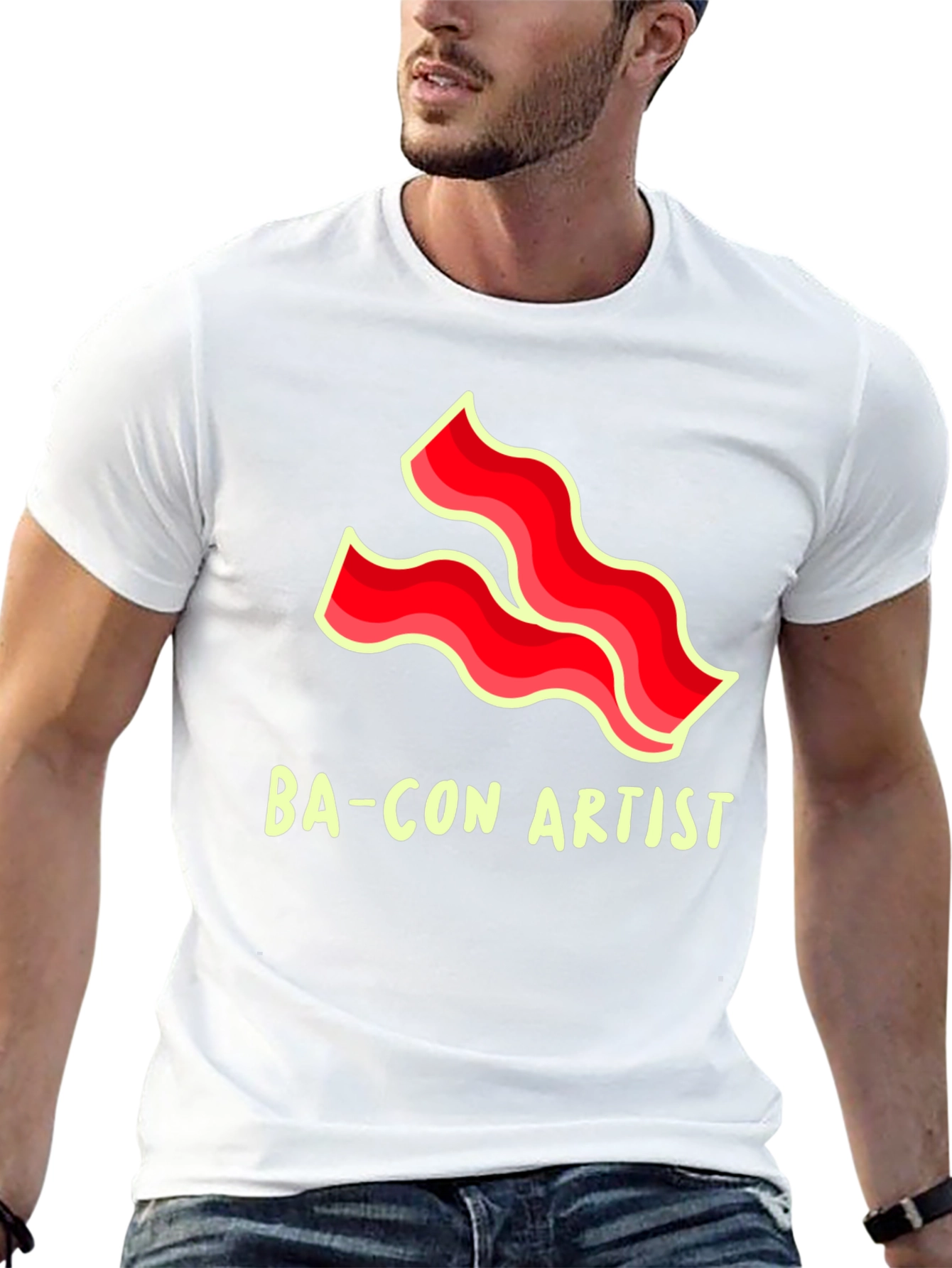 Bacon Artist Black Graphic Tee