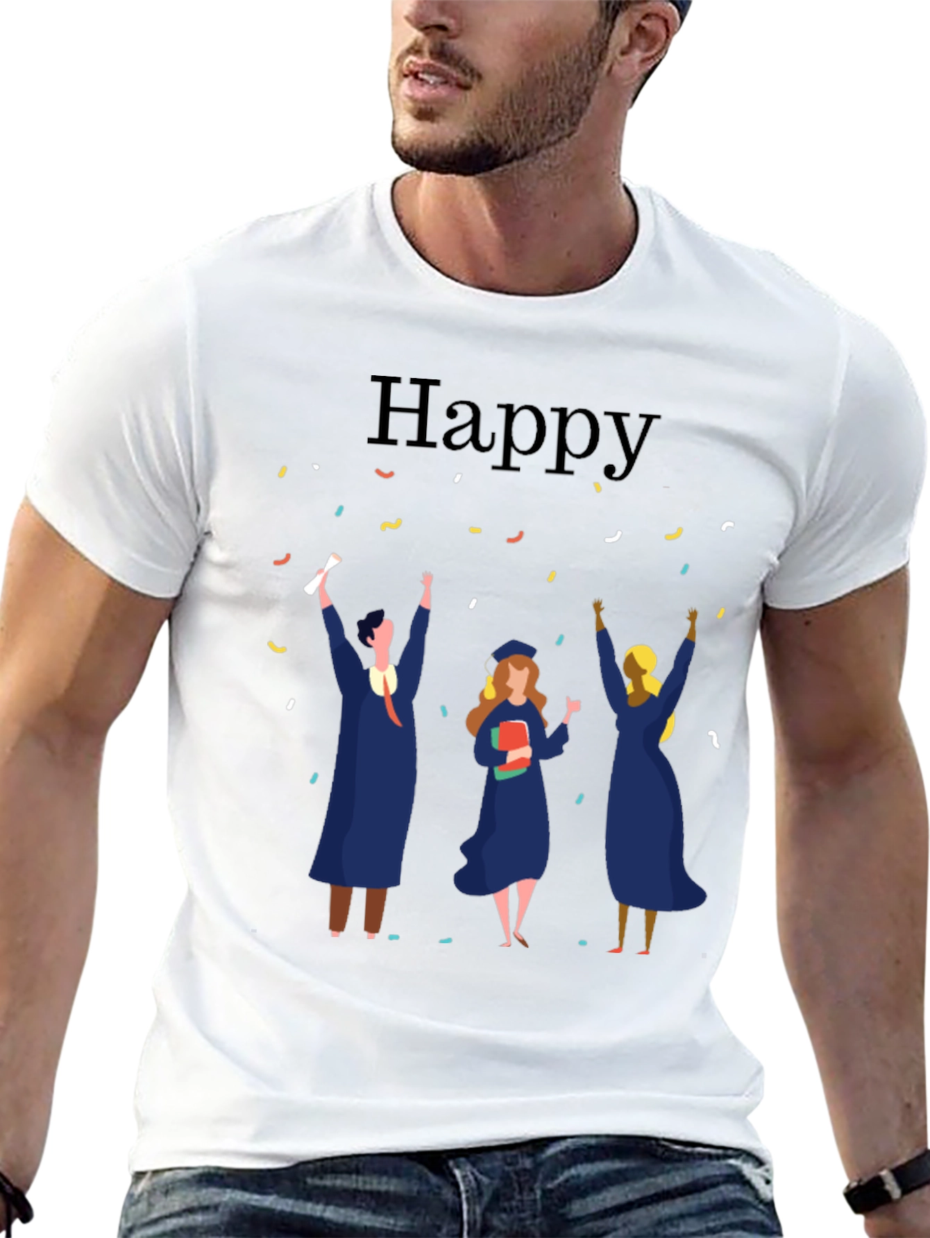 Happy Graduation Celebration Black T-Shirt