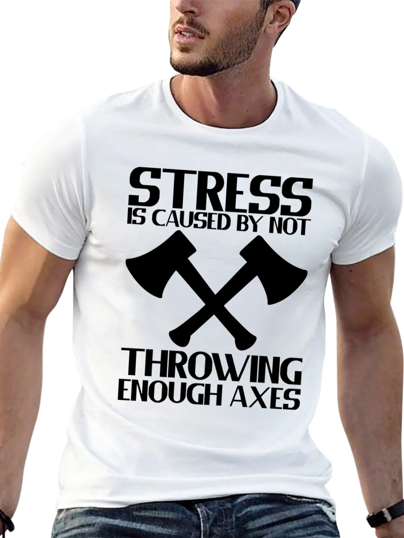 Axe Throwing Stress Relief T-Shirt