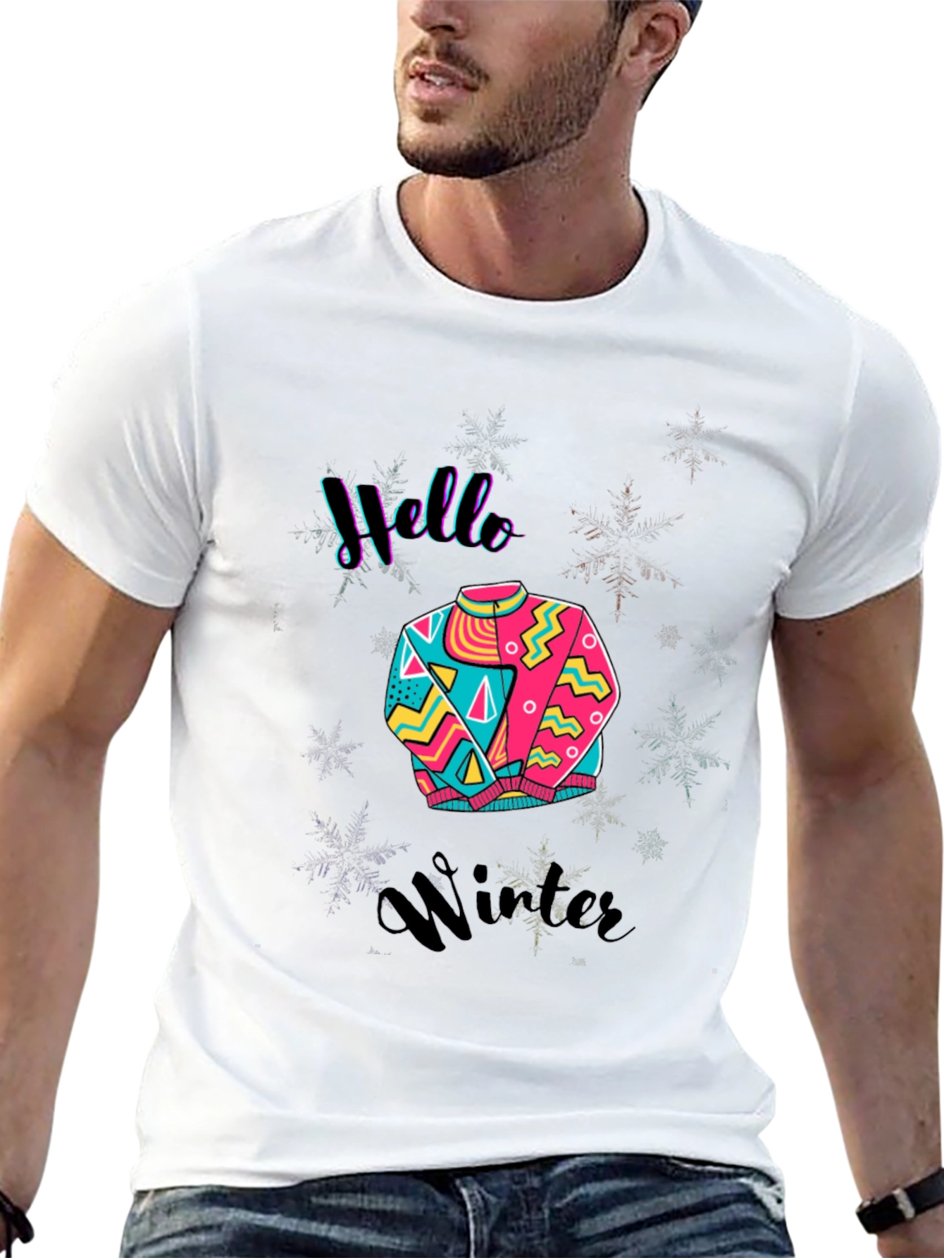 Hello Winter Graphic Tee - Stylish & Comfy